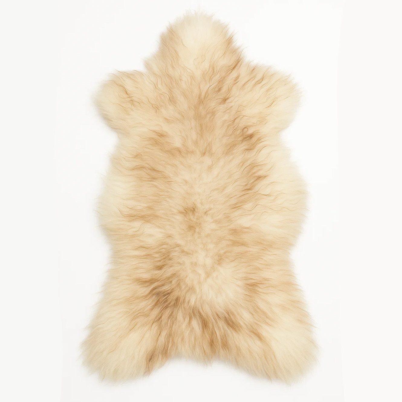 Provellus Fellteppich Öko Schaffell Geflammt – Echt, mit kleinen Mängeln