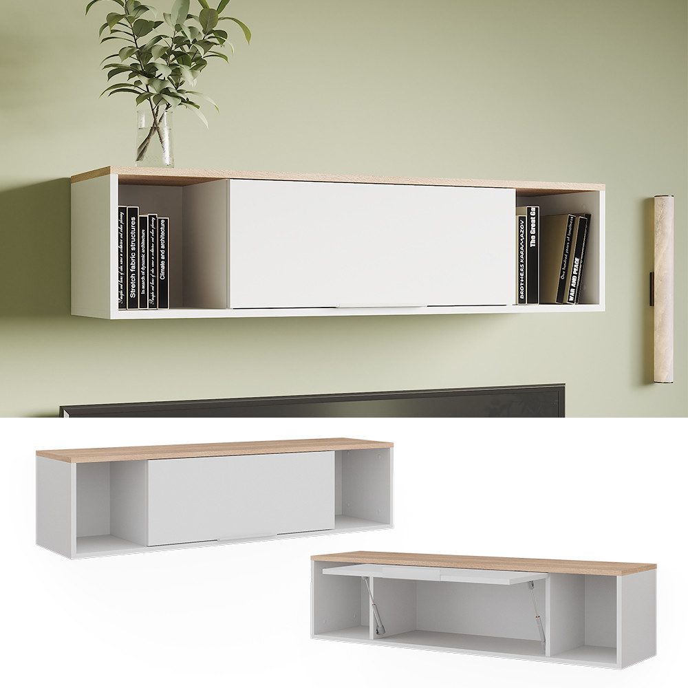 Vicco Bücherregal Betti, Weiß/Sonoma, 120 x günstig online kaufen