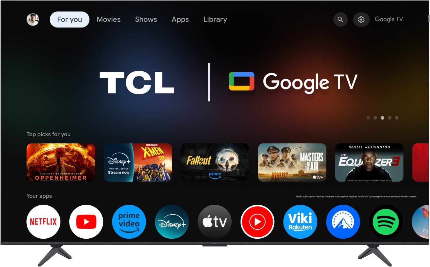 TCL 85P89K QLED-Fernseher (85.0 Zoll, 4K Ultra HD, Smart TV, Game Master Funktionen)