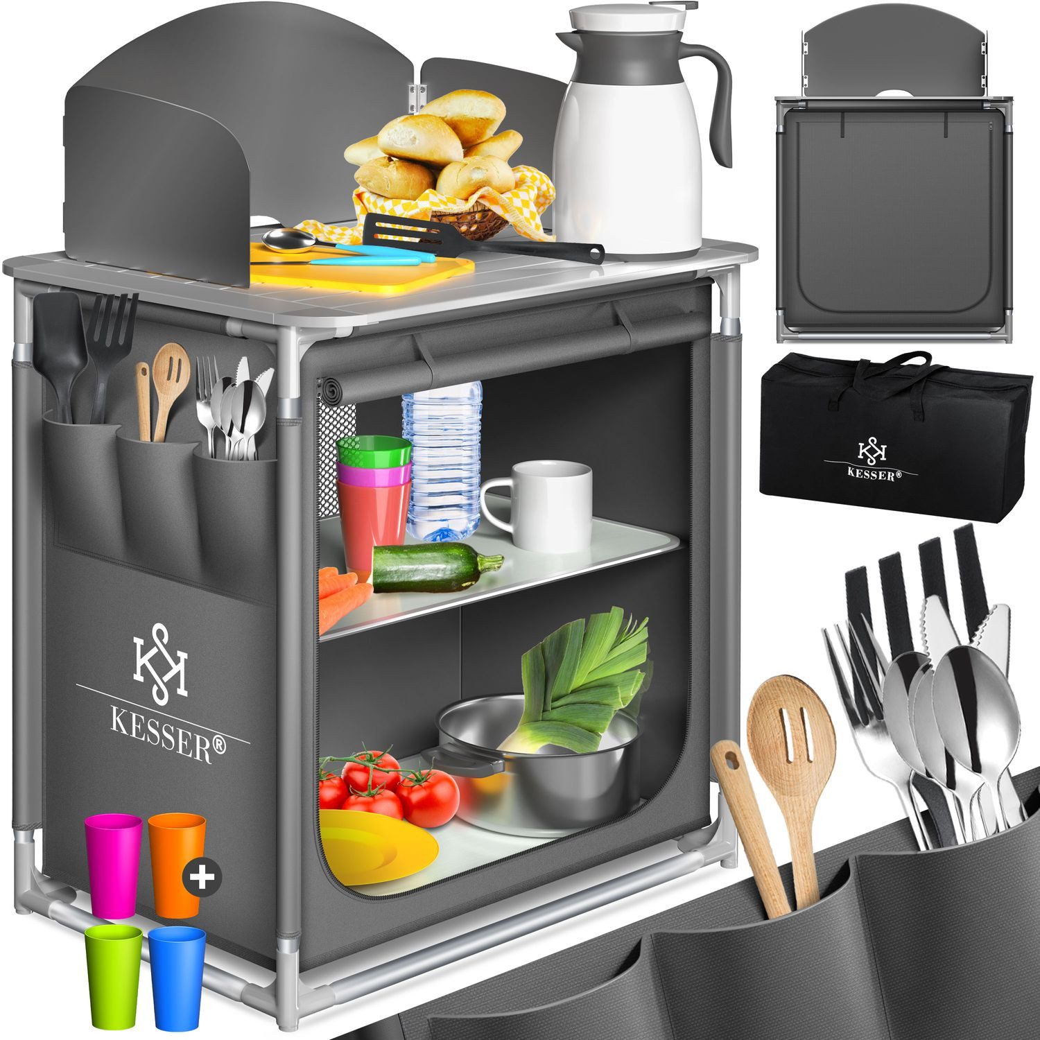 KESSER Campingschrank Campingschrank, Campingküche mit Aluminiumgestell günstig online kaufen