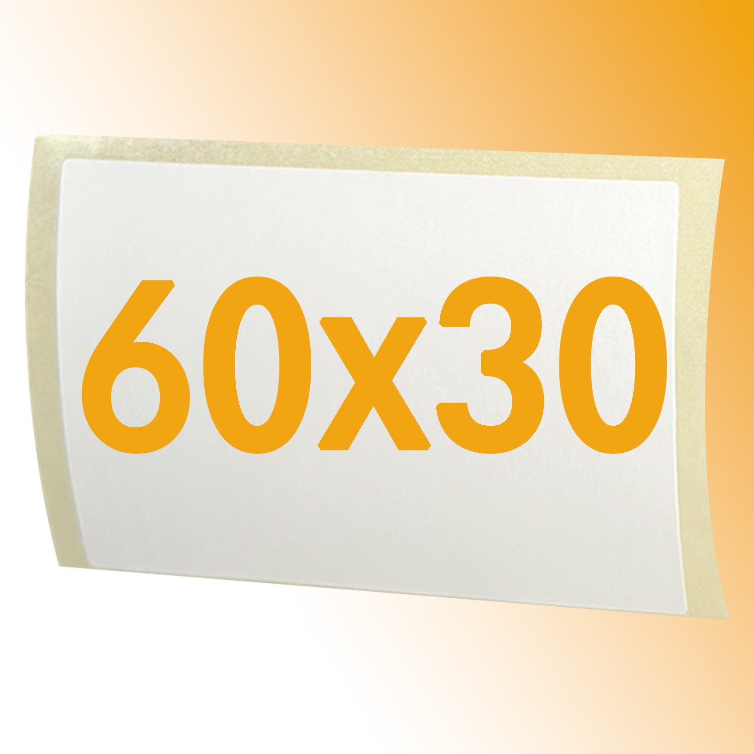 GoodMarkt Etiketten 60x30mm Selbstklebende Thermo Etiketten auf Rolle 1000 Labels, Adressetiketten Haushaltsetiketten Bedruckbar Aufkleber für Büro Küche