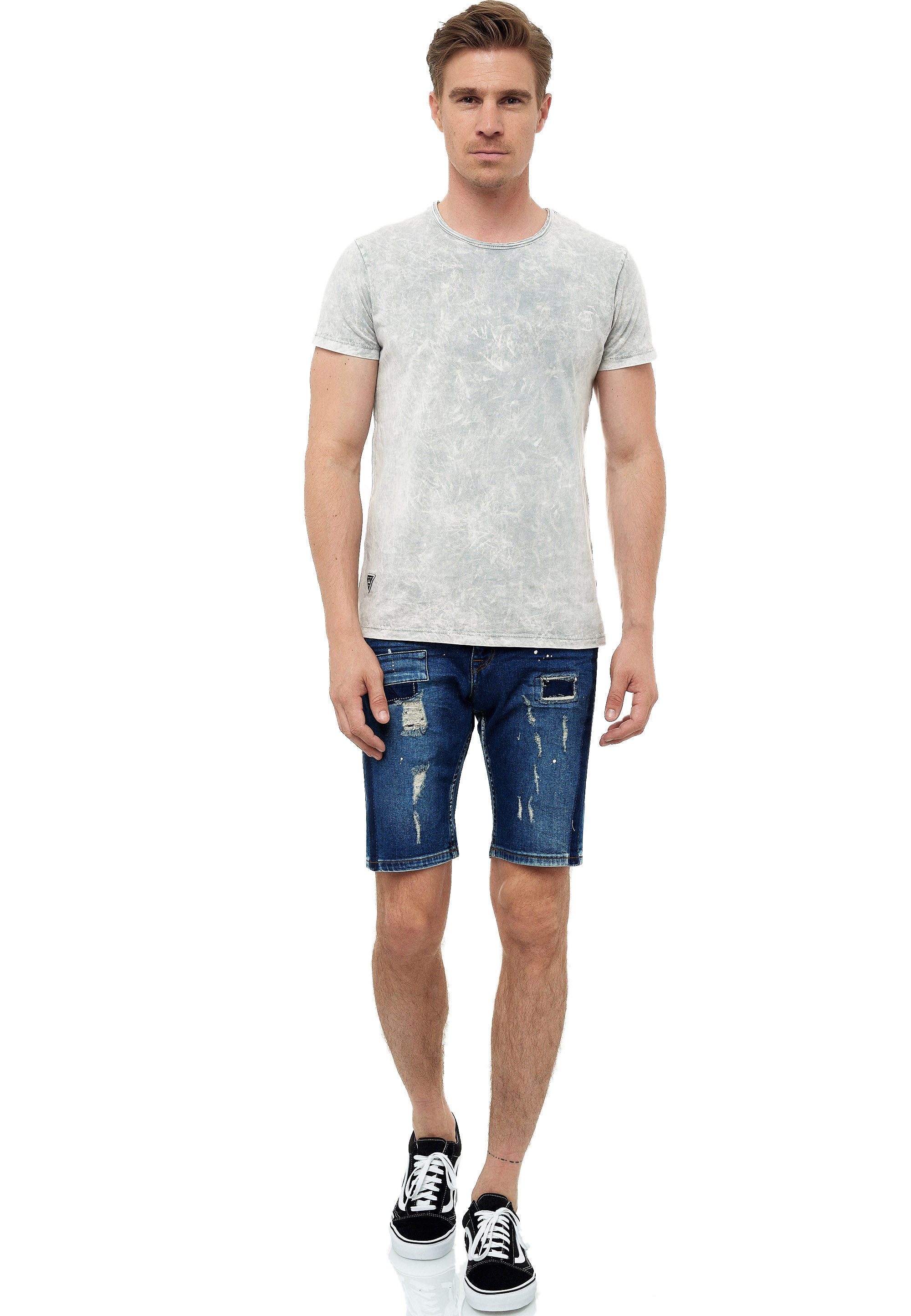 Rusty Neal Shorts Navito mit coolen Used-Details