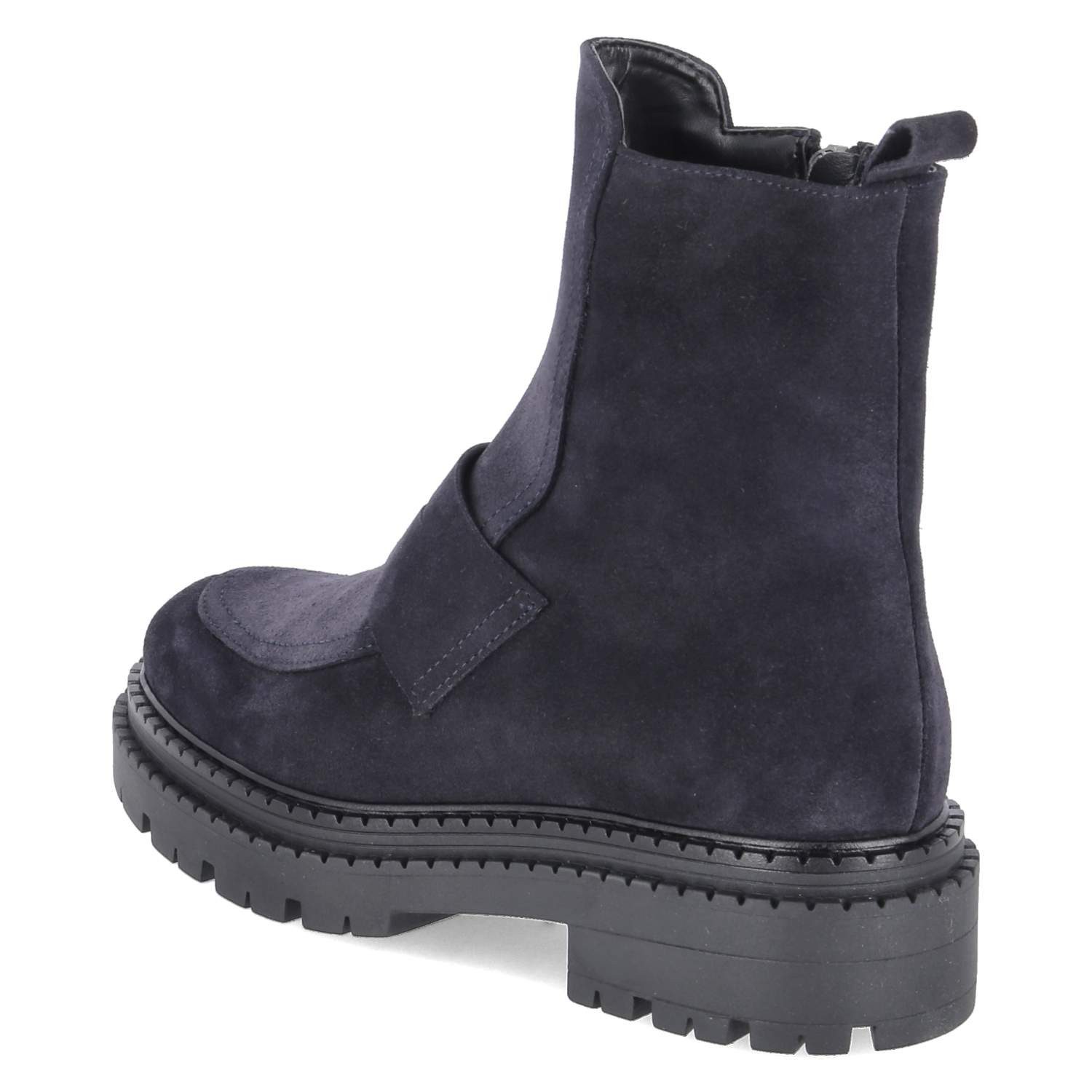Kaerlek Kaerlek K136 Blu Damen Rauleder blau Schlupfstiefel