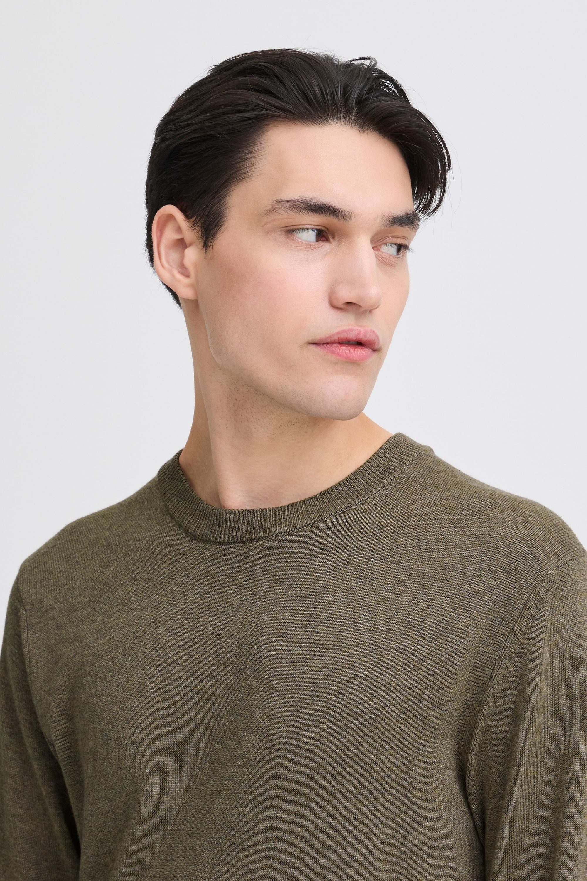 Casual Friday Strickpullover CFBells Basic Rundhals Pullover