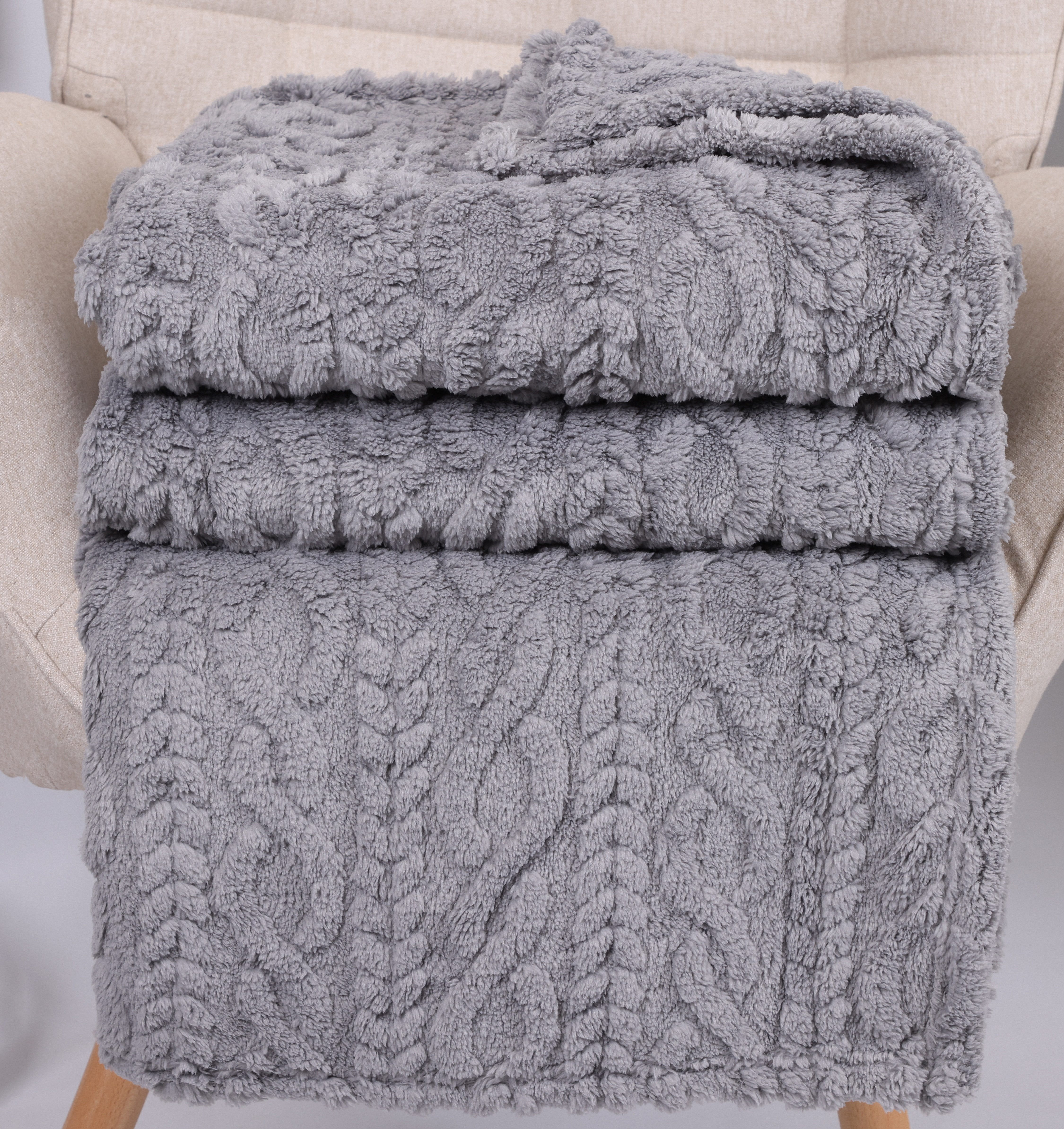 Wohndecke Kuscheldecke BOZEN Ornament Flauschig XXL günstig online kaufen