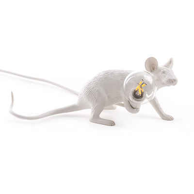 Seletti Tischleuchte »Mouse Lop liegend-Weiß«