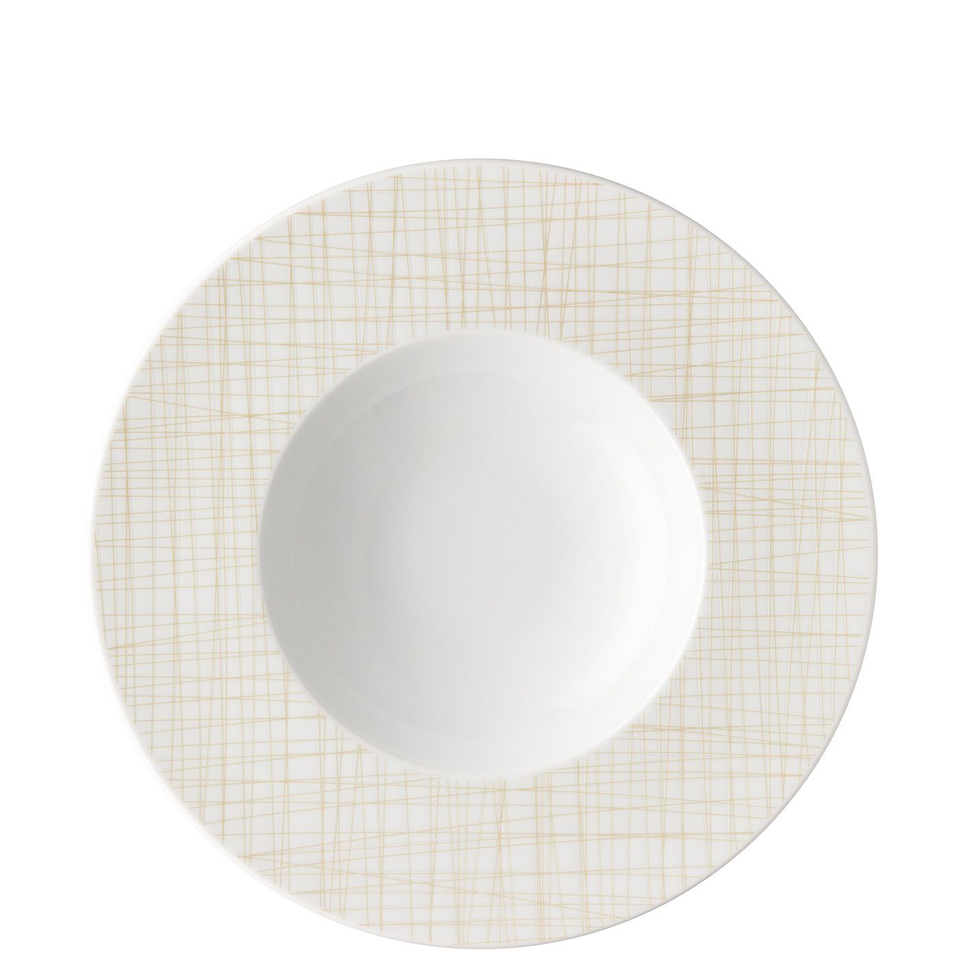 Rosenthal Suppenteller »Mesh Line cream Fahnenteller 28 cm tief (Spiegel 16 cm)«