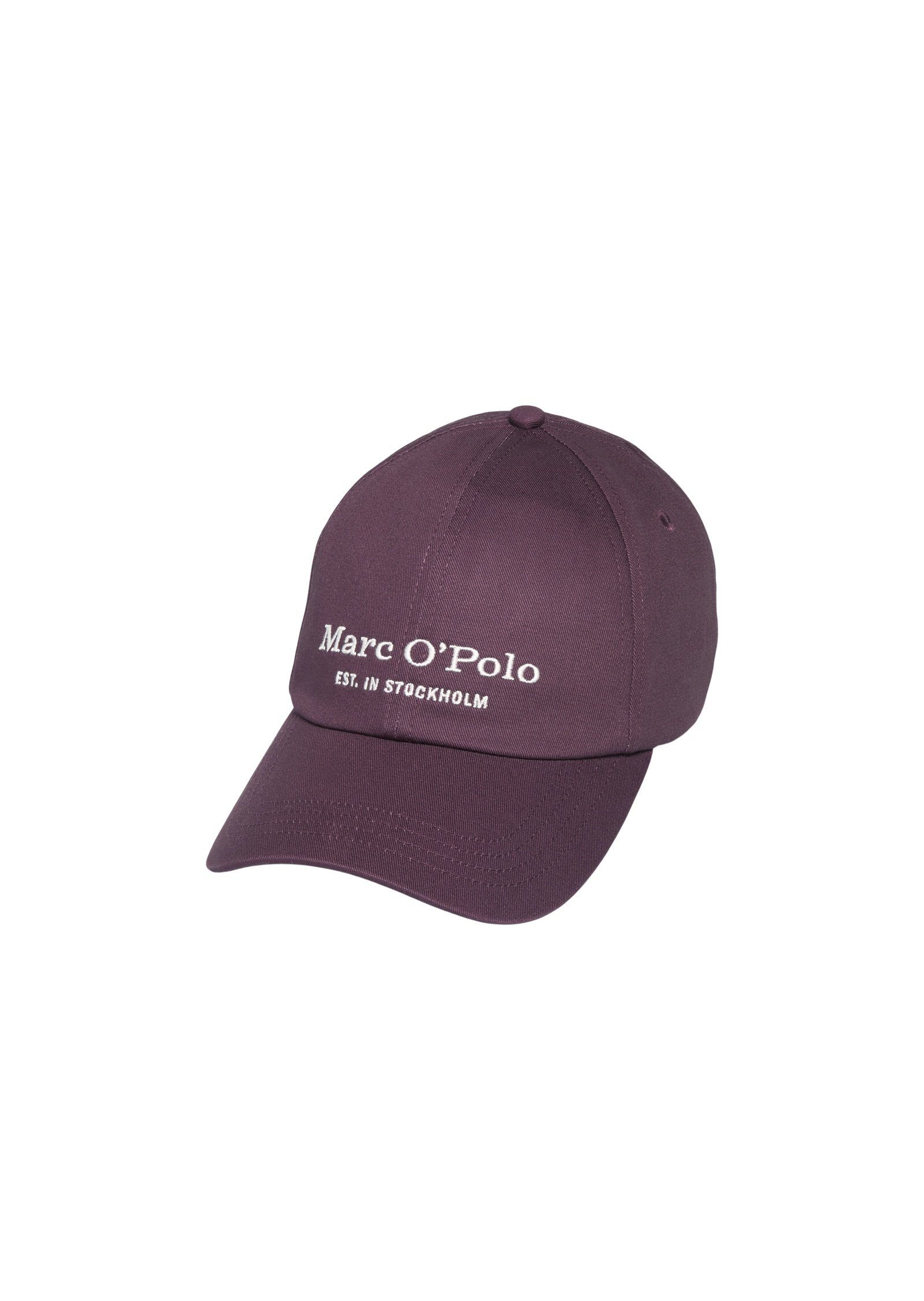 Marc O'Polo Baseball Cap aus hochwertigem Organic-Twill lila