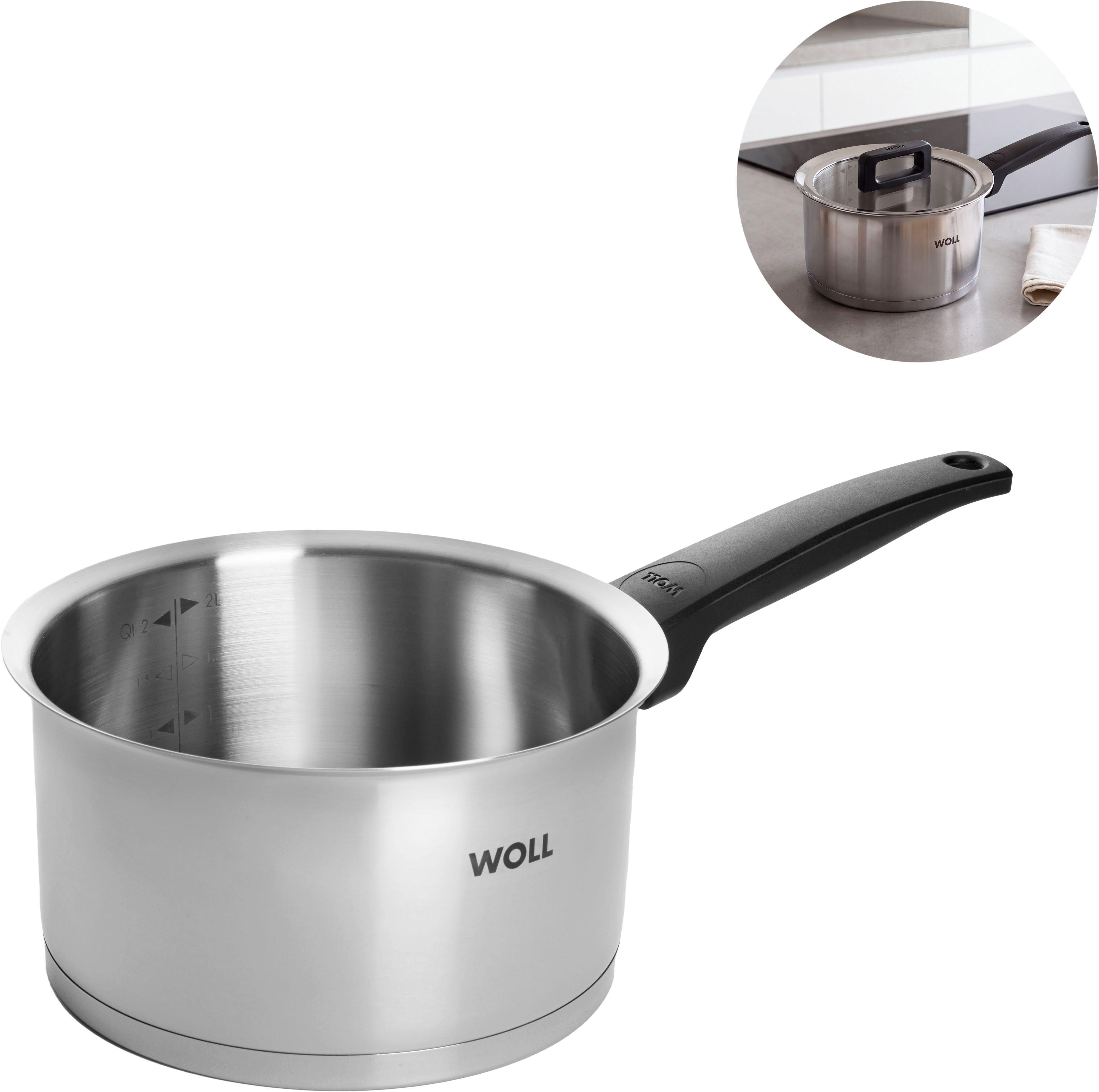 WOLL Kochtopf Concept, Edelstahl 18/10 (1-tlg), Induktion