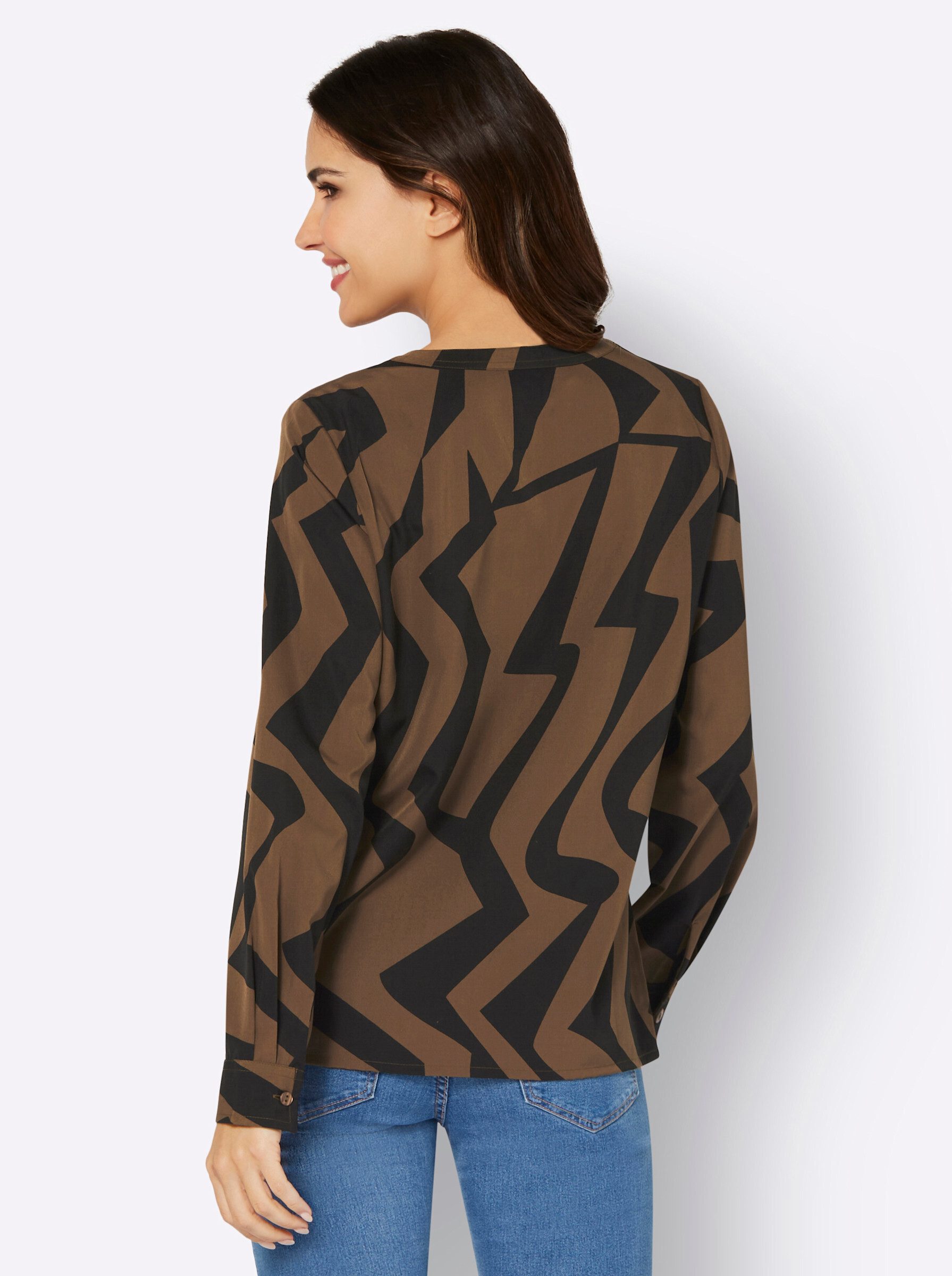 Klassische Bluse Langarmbluse