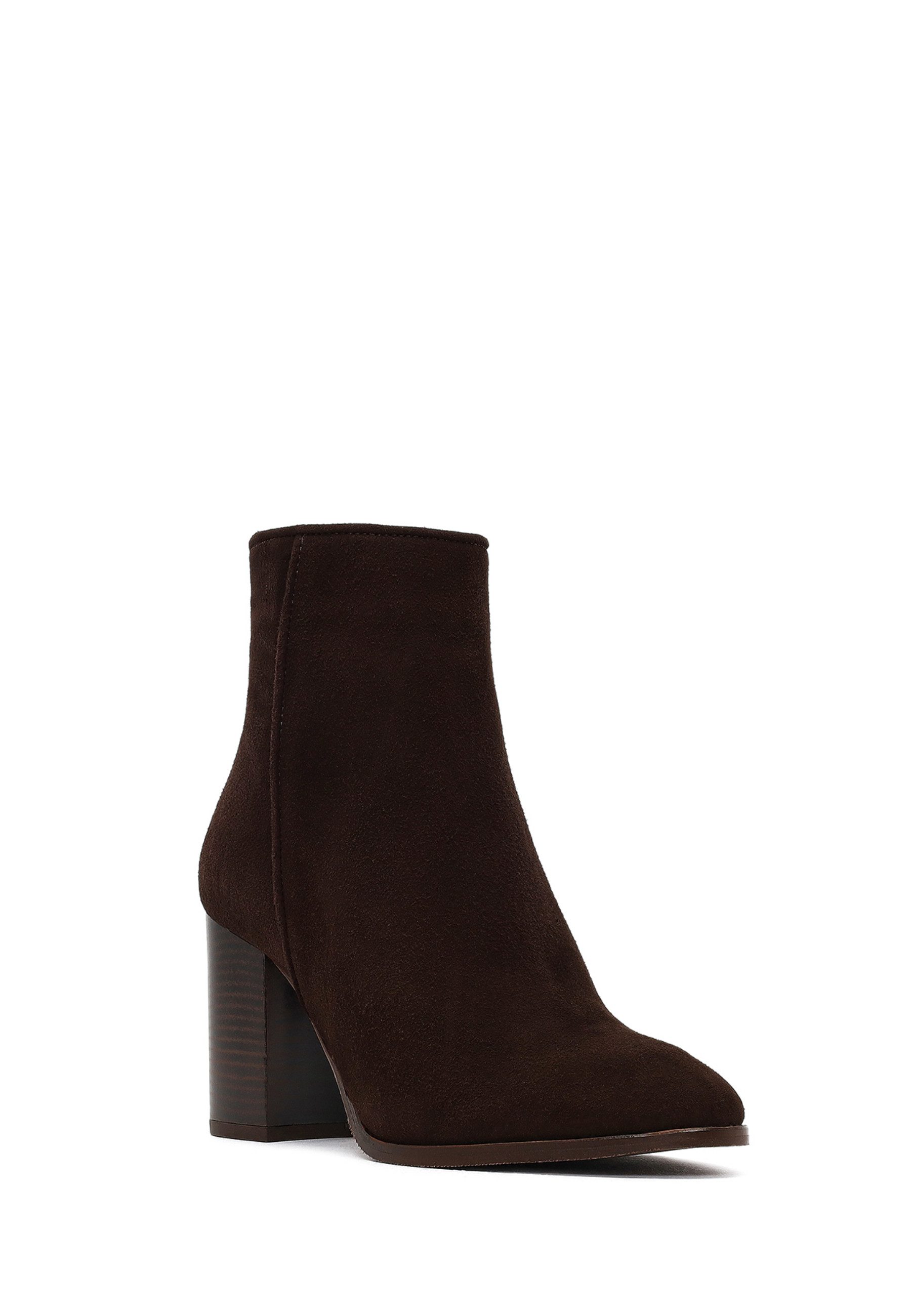 Derimod Absatz-Stiefeletten aus Leder Ankleboots Reißverschluss, Synthetikfutter, Absatz 8 cm
