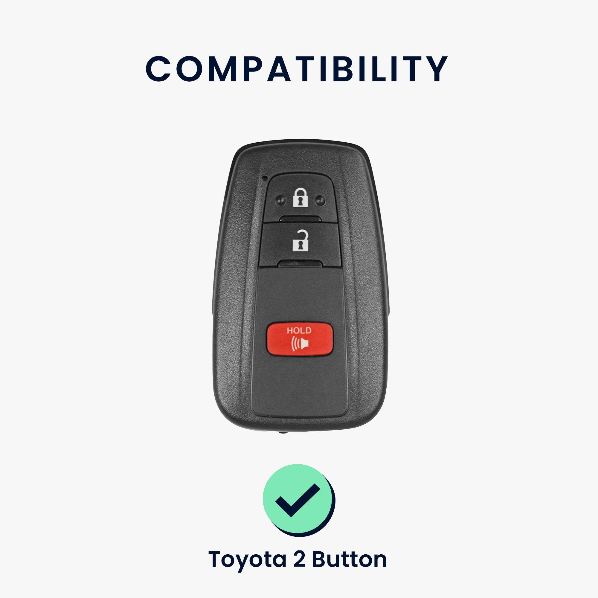 kwmobile Schlüsseltasche Autoschlüssel Silikon Schlüsselhülle Toyota, Hülle für Cover Case Schlüssel