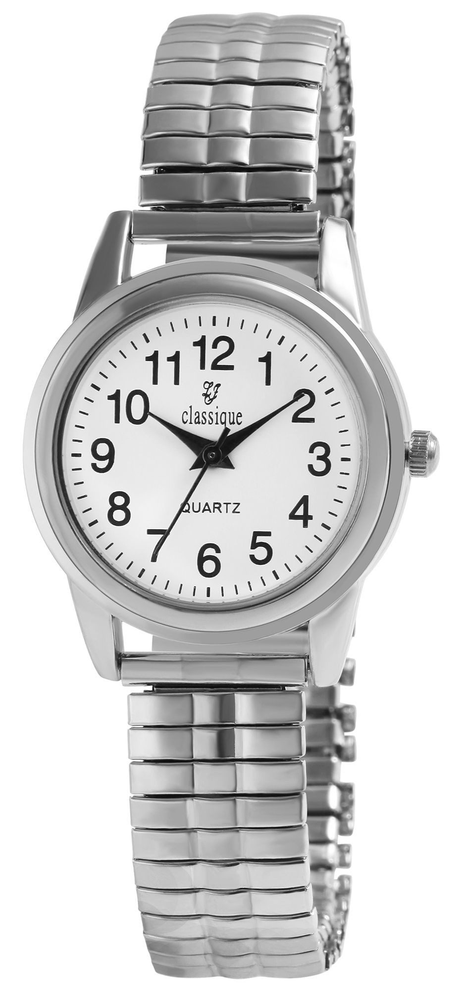 classique Quarzuhr CL0007 Edelstahlzugarmband, schlicht, basic, Zugband