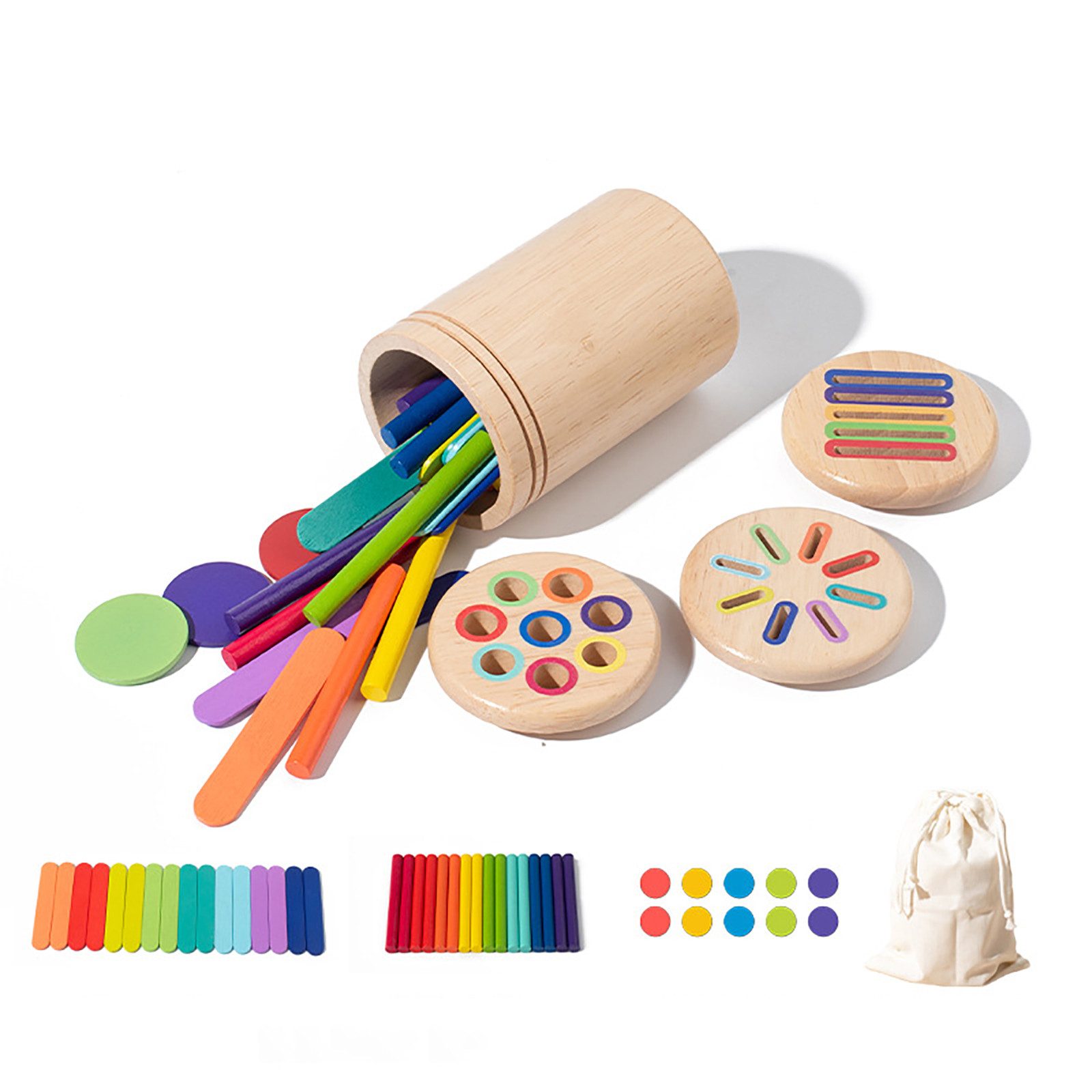 FOUORTUNATE-BEE Lernspielzeug 3-in-1 Montessori Spielzeug ab günstig online kaufen