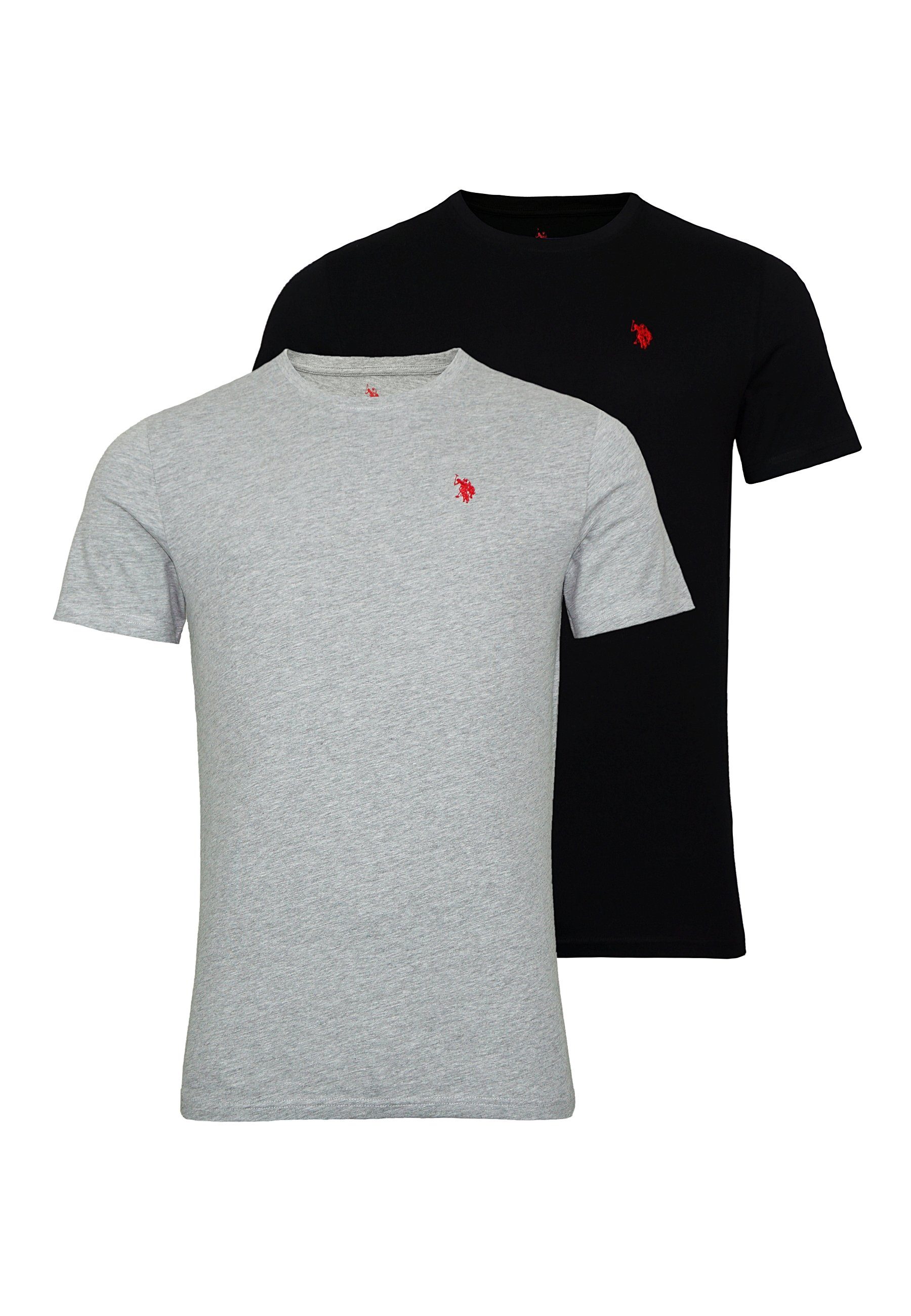 U.S. Polo Assn T-Shirt Shirt 2er Pack T-Shirts Rundhals (2-tlg)