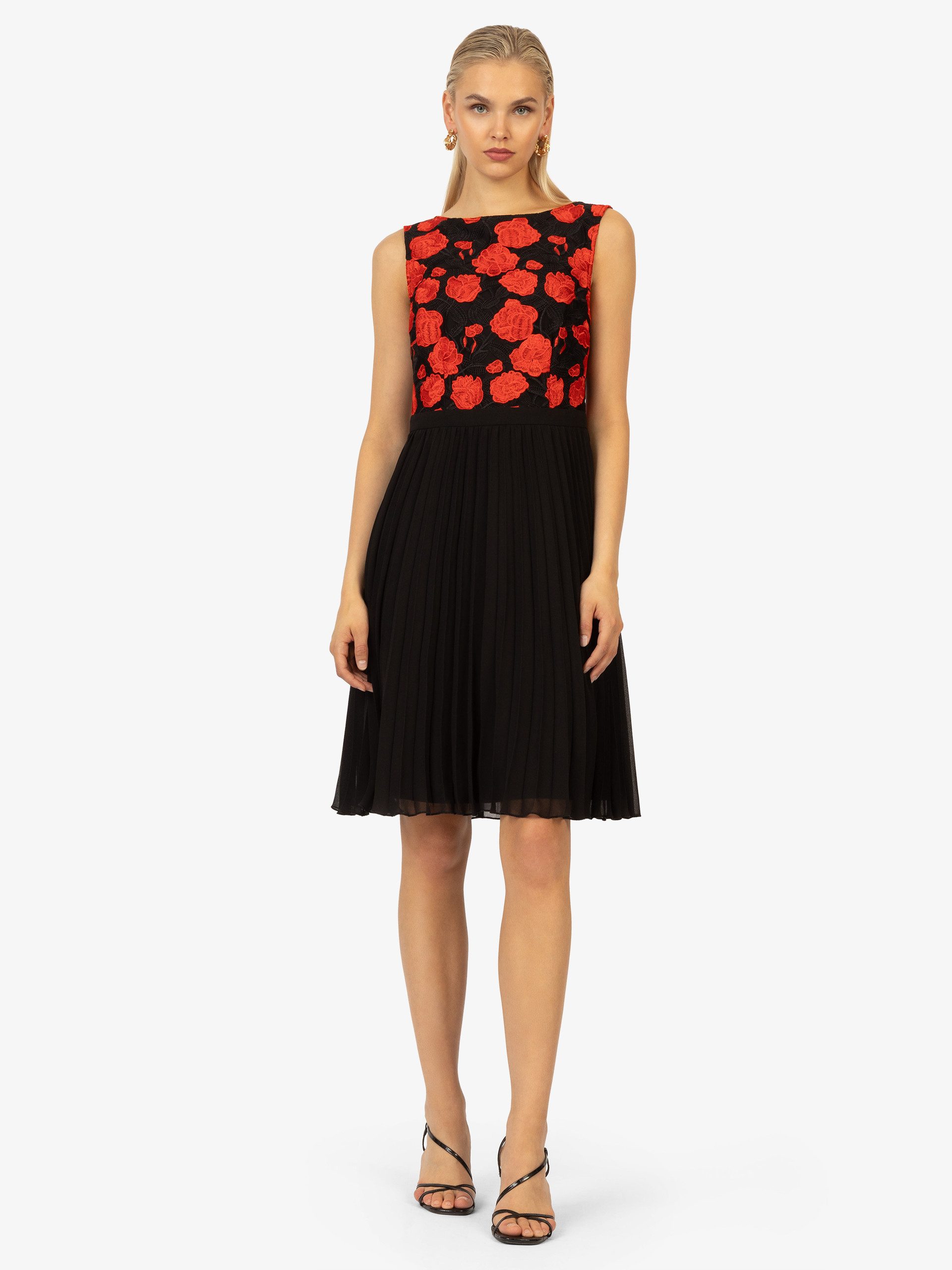Kraimod Cocktailkleid mit Stickerei und Plisseerock günstig online kaufen