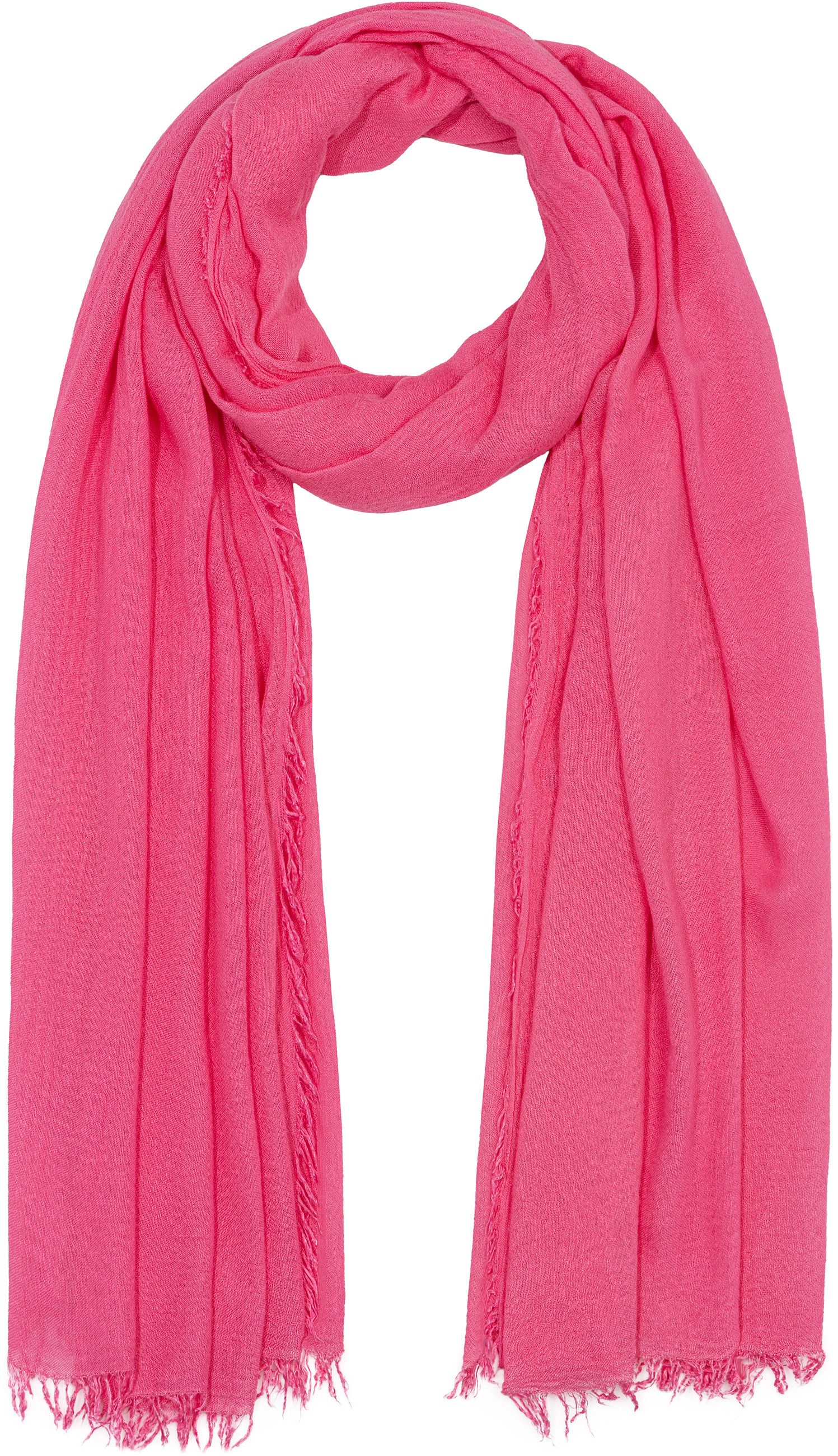 Modeschal SC529 Damen Sommer Schal aus weicher Bambusfaser unifarben