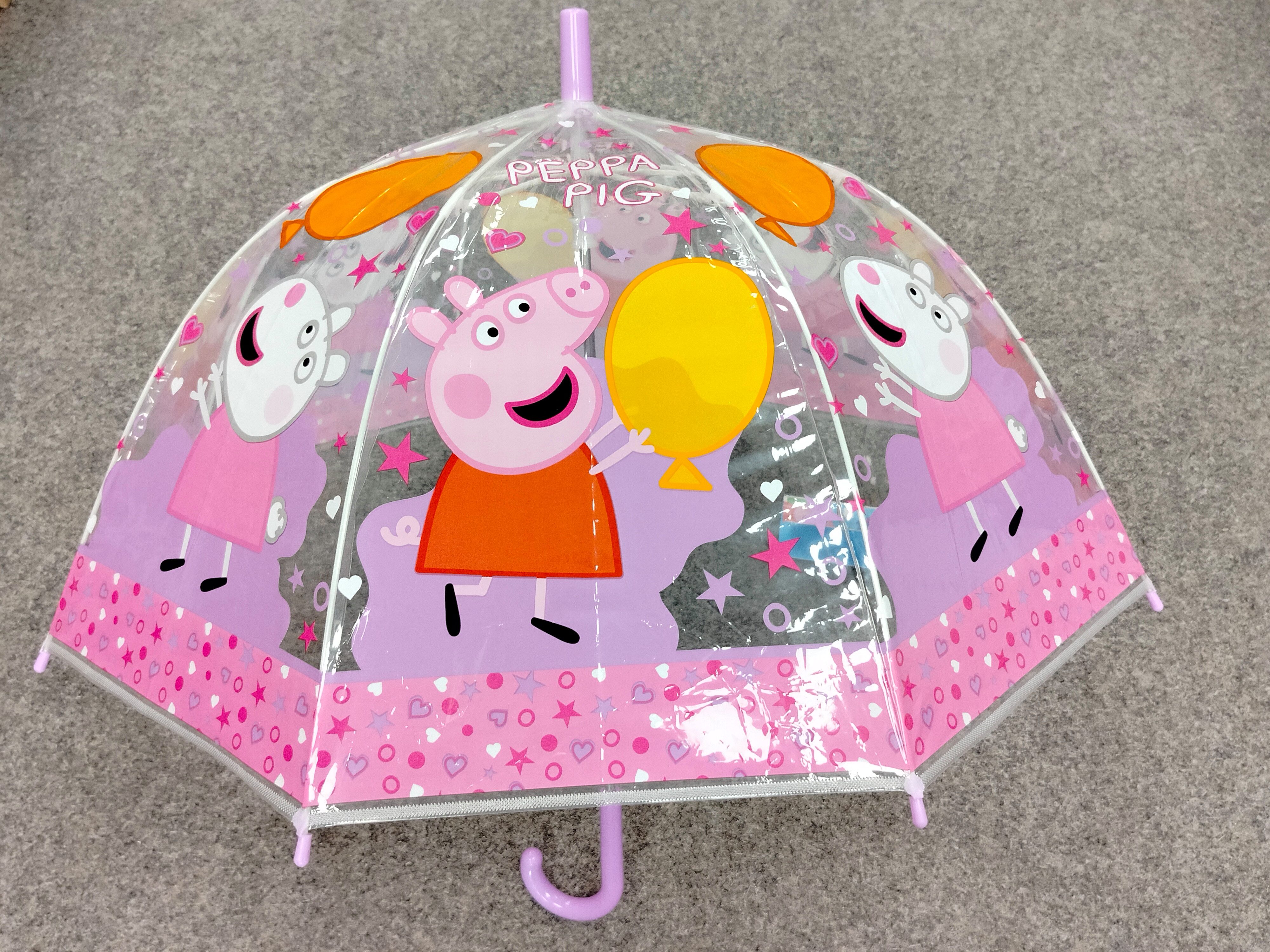 UNDERCOVER Taschenregenschirm Peppa Pig Regenschirm 78cm durchsichtig