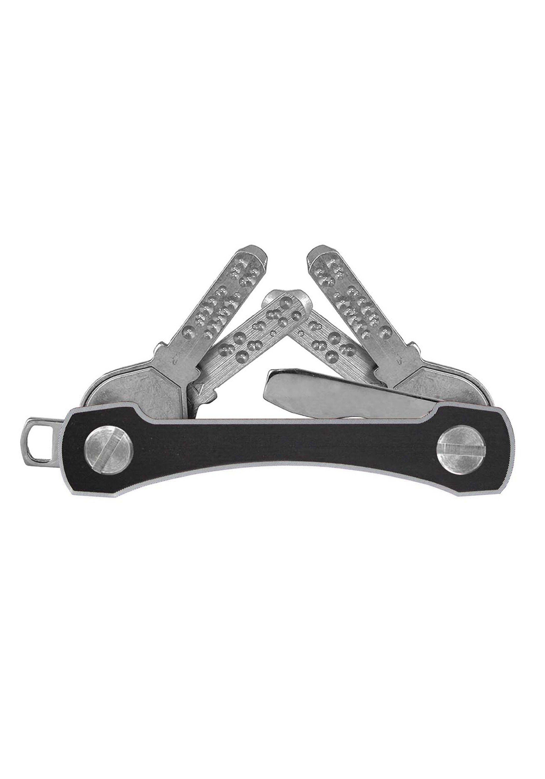 S2, SWISS Aluminium keycabins schwarz Schlüsselanhänger made frame