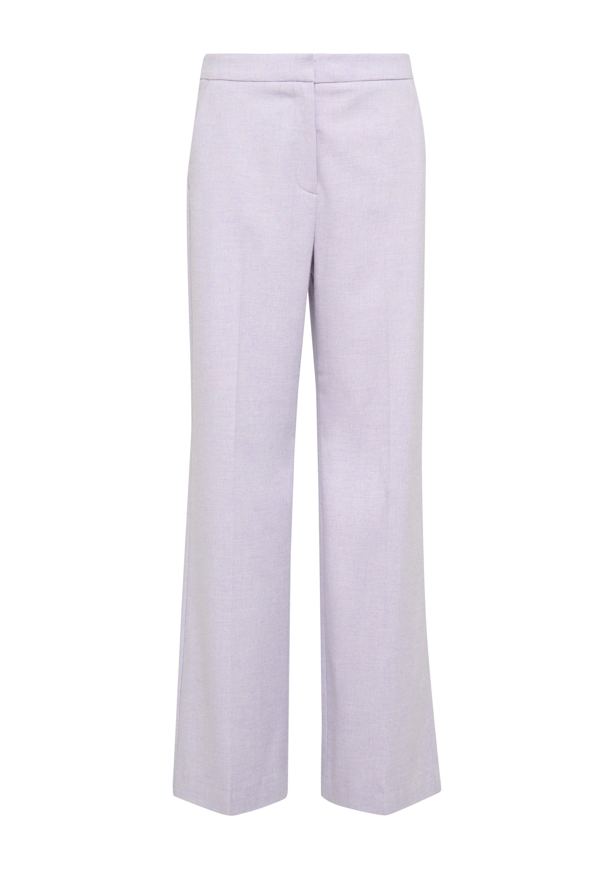 comma Chinos Hose Wide-Leg-Hose aus fließendem Flanell günstig online kaufen