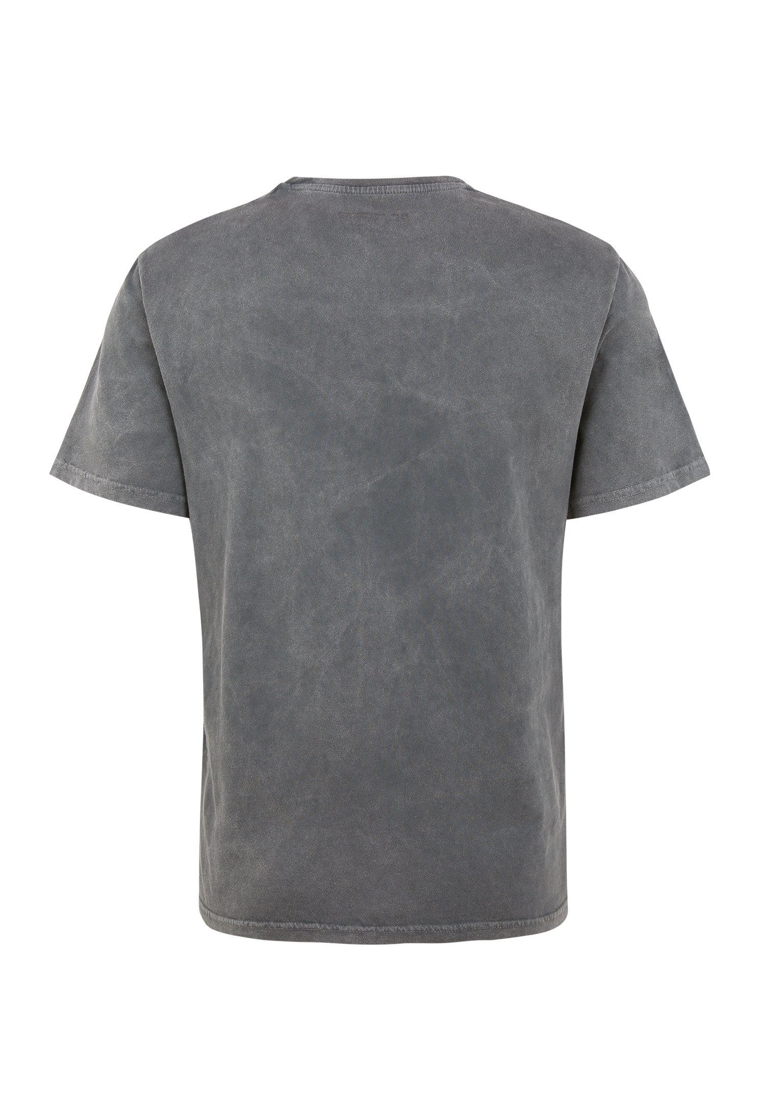 GOTS Washed Up Lock Recovered T-Shirt zertifizierte Bio-Baumwolle Grey ACDC