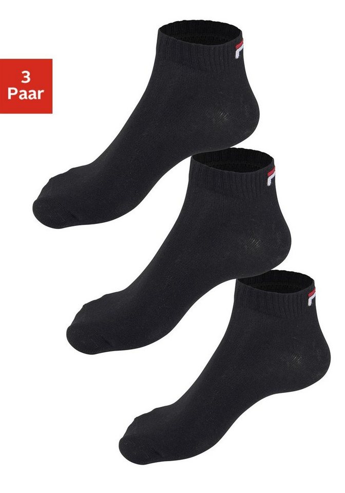 Logostickerei Fila Kurzsocken (3-Paar) mit