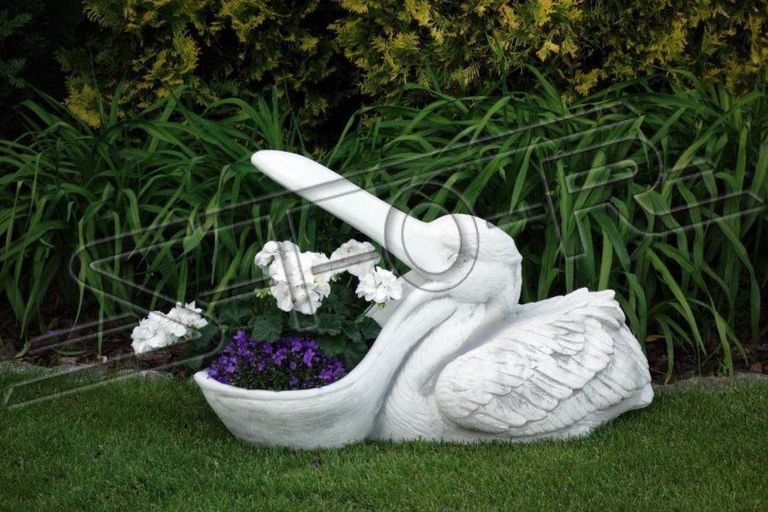 Blumenkübel Garten JVmoebel Blumentöpfe Pflanz Pelikan Skulptur Kübel Neu Figur Vasen