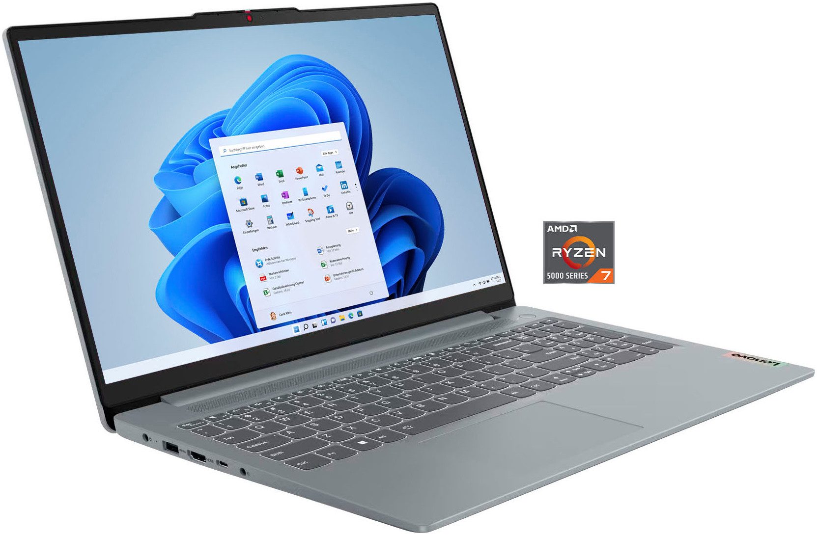 Lenovo IdeaPad Slim 3 15ABR8 Notebook (39,6 cm/15,6 Zoll, AMD Ryzen 7 5825U, Radeon Graphics, 1000 GB SSD)