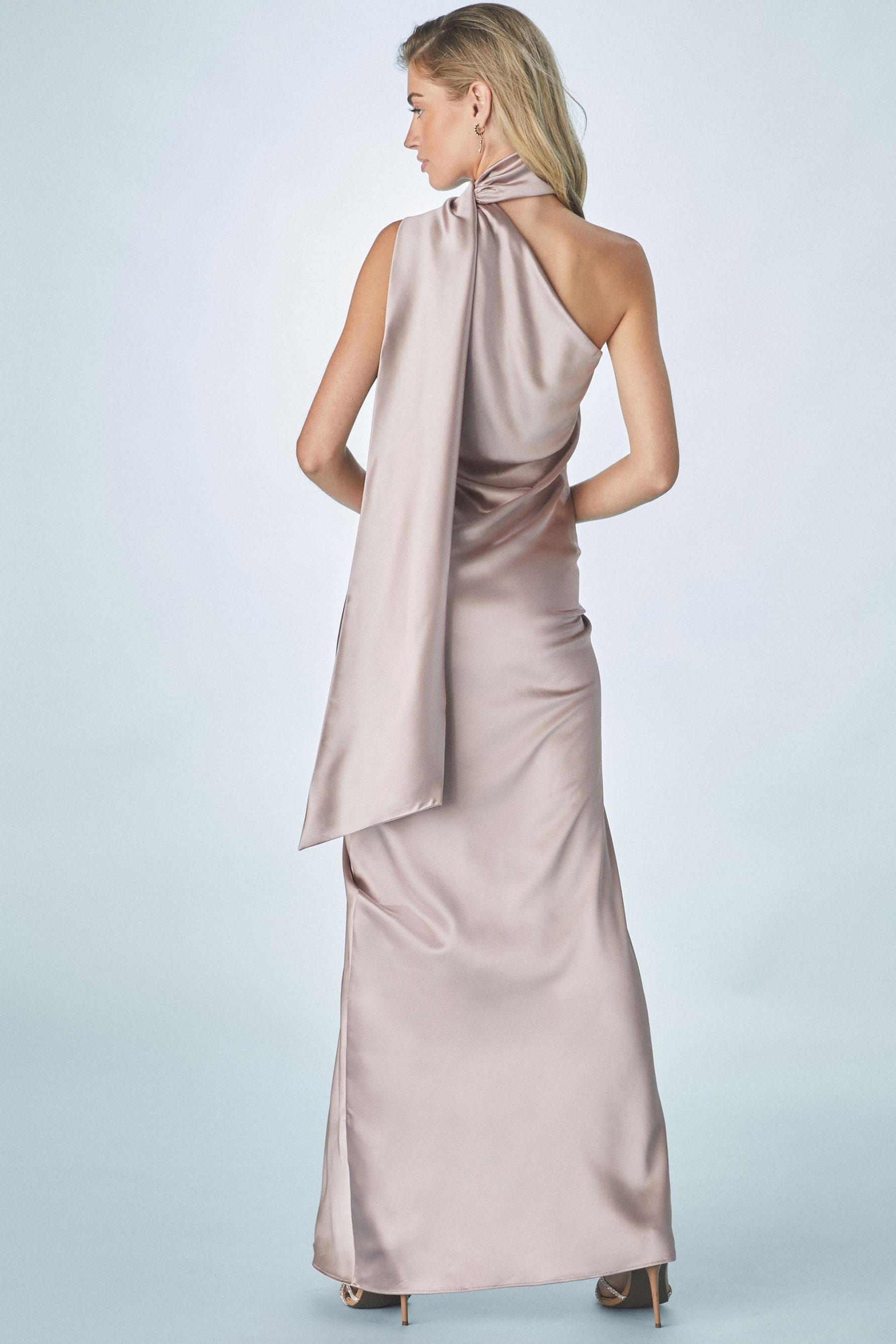 Next Satinkleid Maxi-Brautjungfernkleid aus Satin mit günstig online kaufen