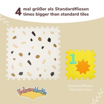 Hakuna Matte Spielmatte Puzzlematte für Babys 1,8x1,2m, 6 XXL-Platten 60x60cm, Krabbelmatte