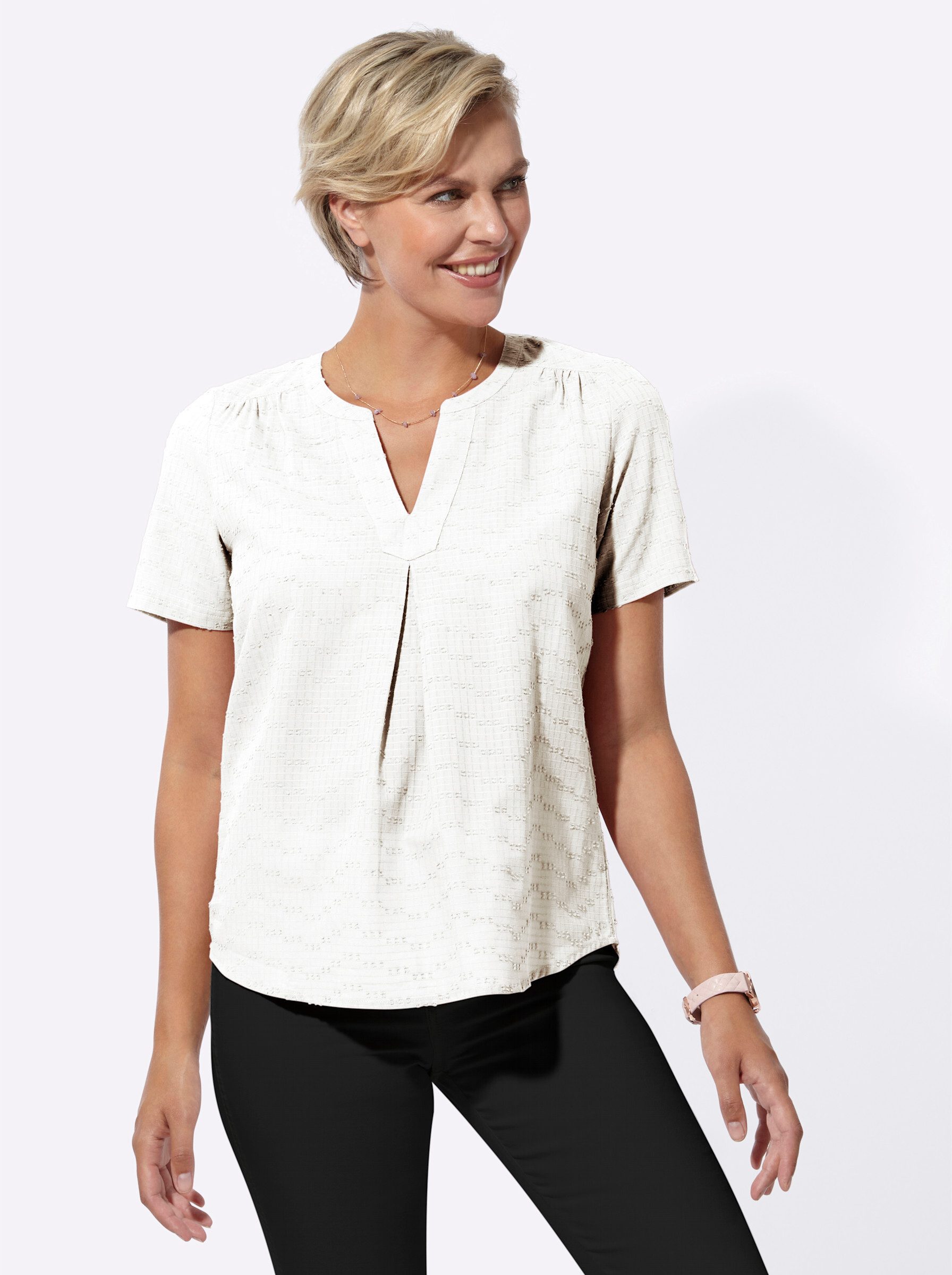 Klassische Bluse Schlupf-Bluse
