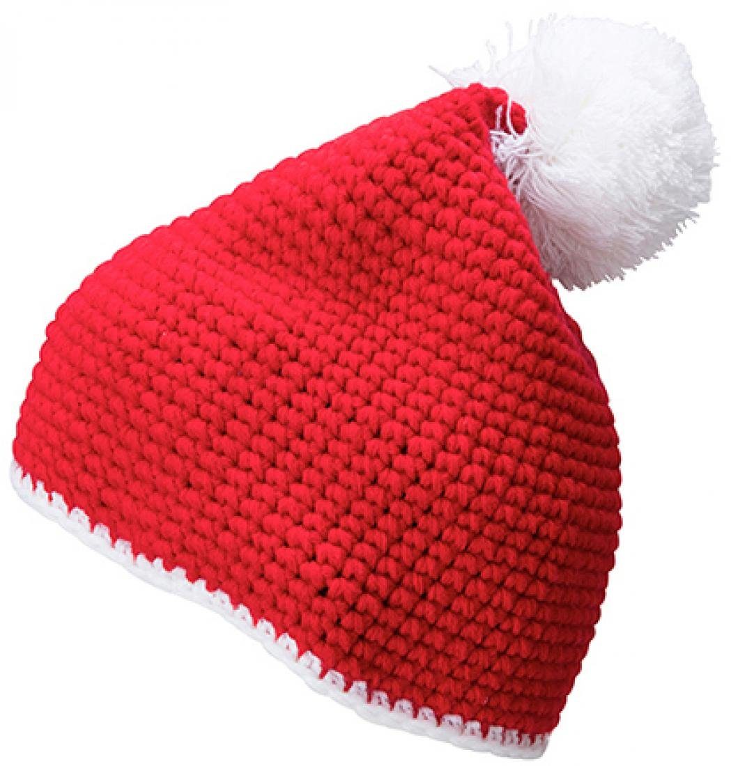 Bommelmütze Pompon Hat with Contrast Stripe Wintermütze