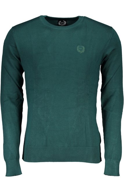 GIAN MARCO VENTURI Strickpullover Eleganter grüner Herrenpullover mit Rundh günstig online kaufen