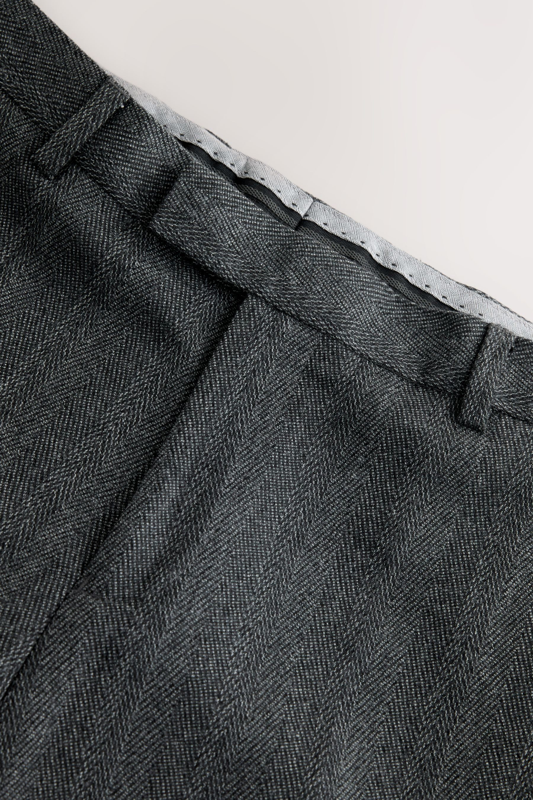 Next Anzughose Signature Regular Fit Anzughose,Fischgrätmuster (1-tlg)