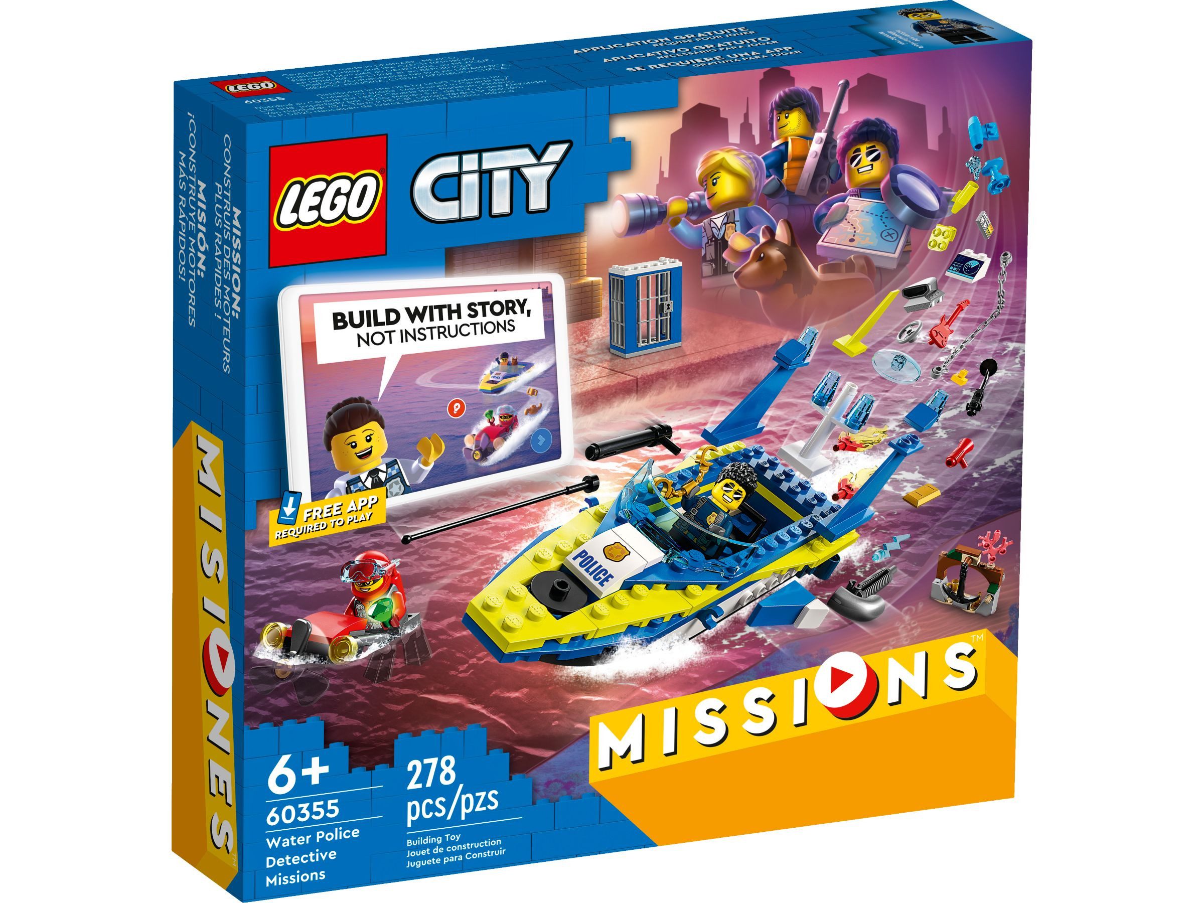 LEGO® LEGO® City 60355 Detektivmissionen der Wasserpolizei Konstruktionsspi günstig online kaufen