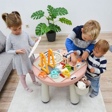 LittleTom Spieltisch 3-in-1 Kinder Spieltisch kompatibel, Kindertisch mit Stuhl ab 1 Jahr