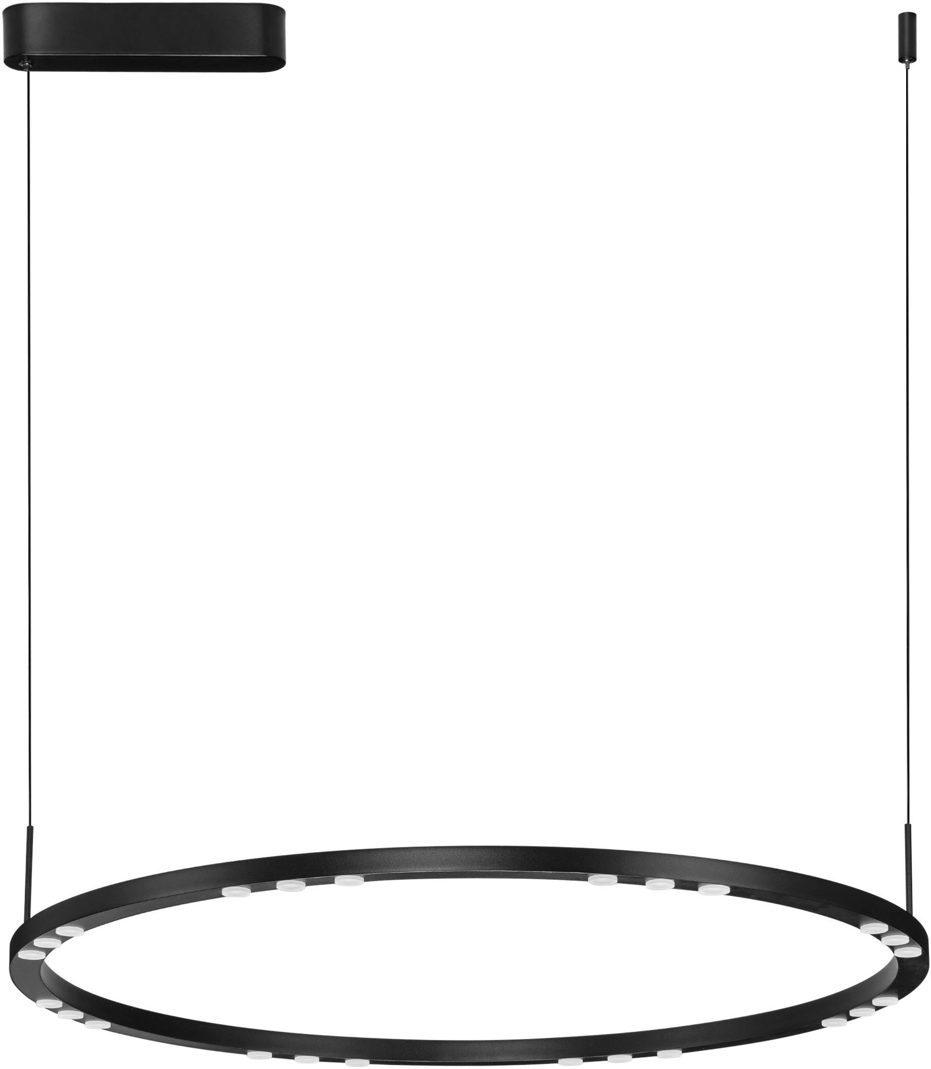 Nova Luce Pendelleuchte LUNETTE, LED fest integriert, Warmweiß