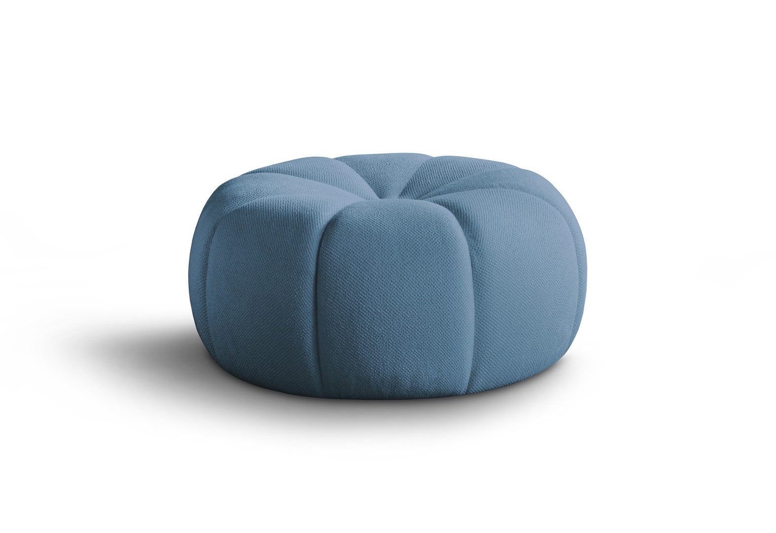 Beautysofa Loungeset Moderner stilvoller Drehstuhl + Schemel Loft, (Stoff:Bubble), B:100/H:70/T:70cm