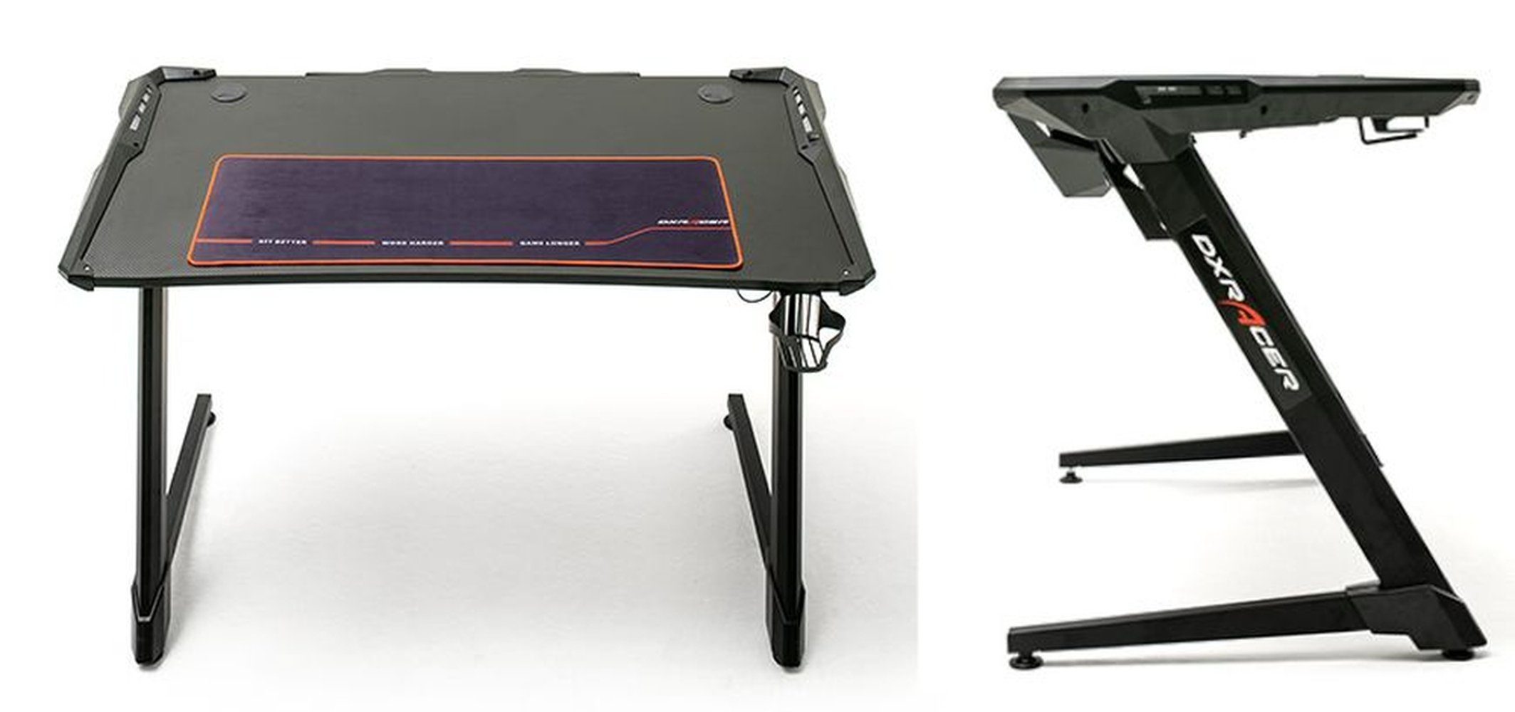 Desk Holzwerkstoff,Metall möbelando DX-RACER (BxHxT: aus 120x75x64 cm), Schreibtisch in schwarz