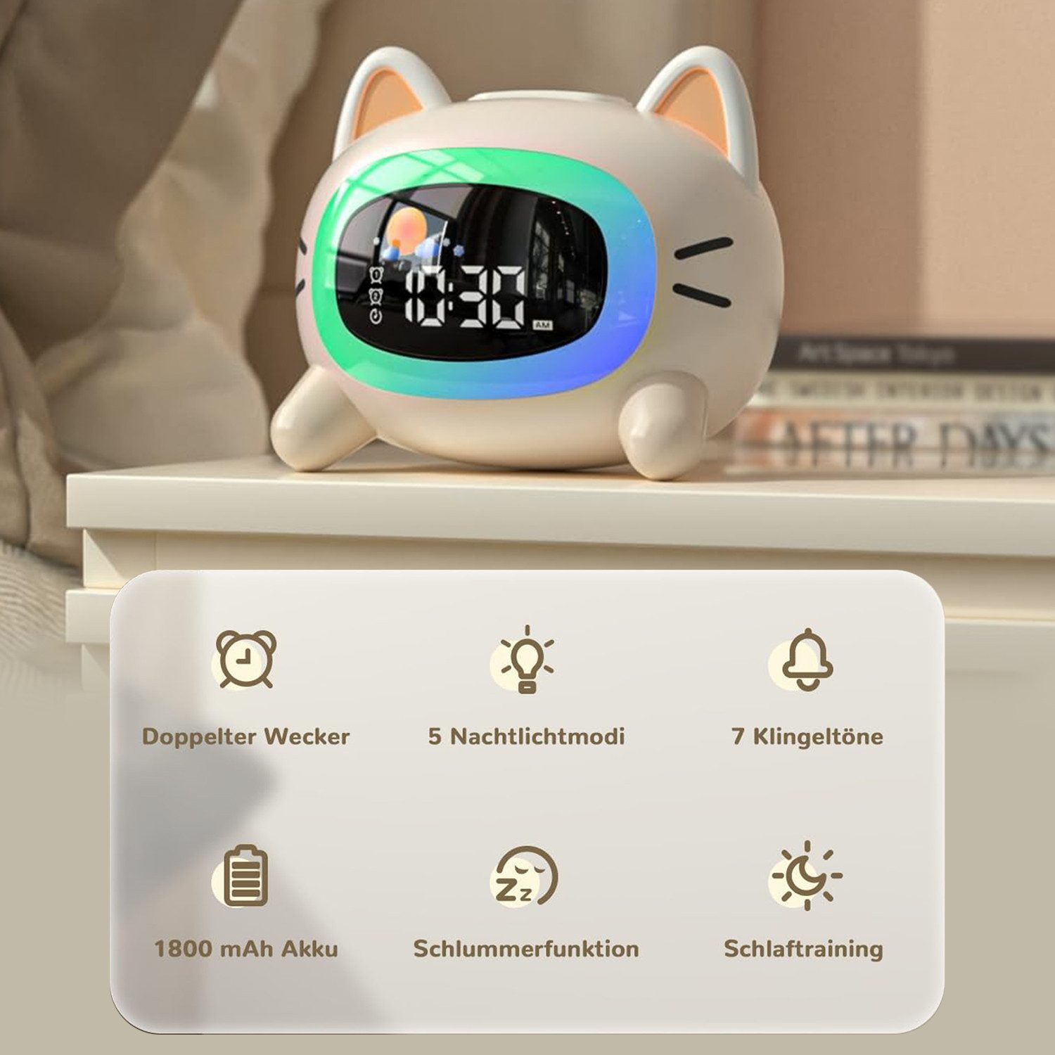 Refined Living Kinderwecker Kinder Lichtwecker Wecker günstig online kaufen