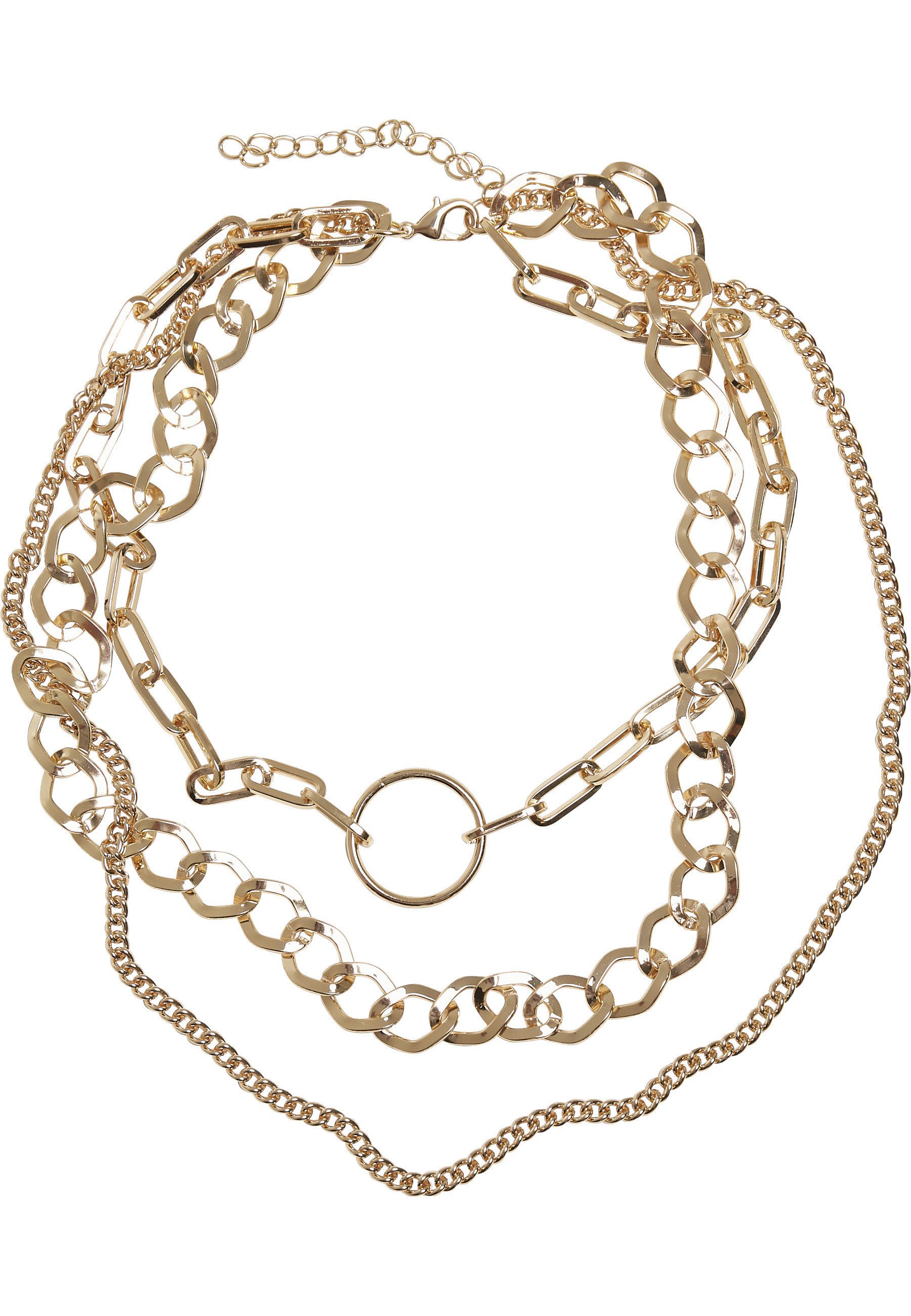URBAN CLASSICS Edelstahlkette Urban Classics Unisex Ring Layering Necklace