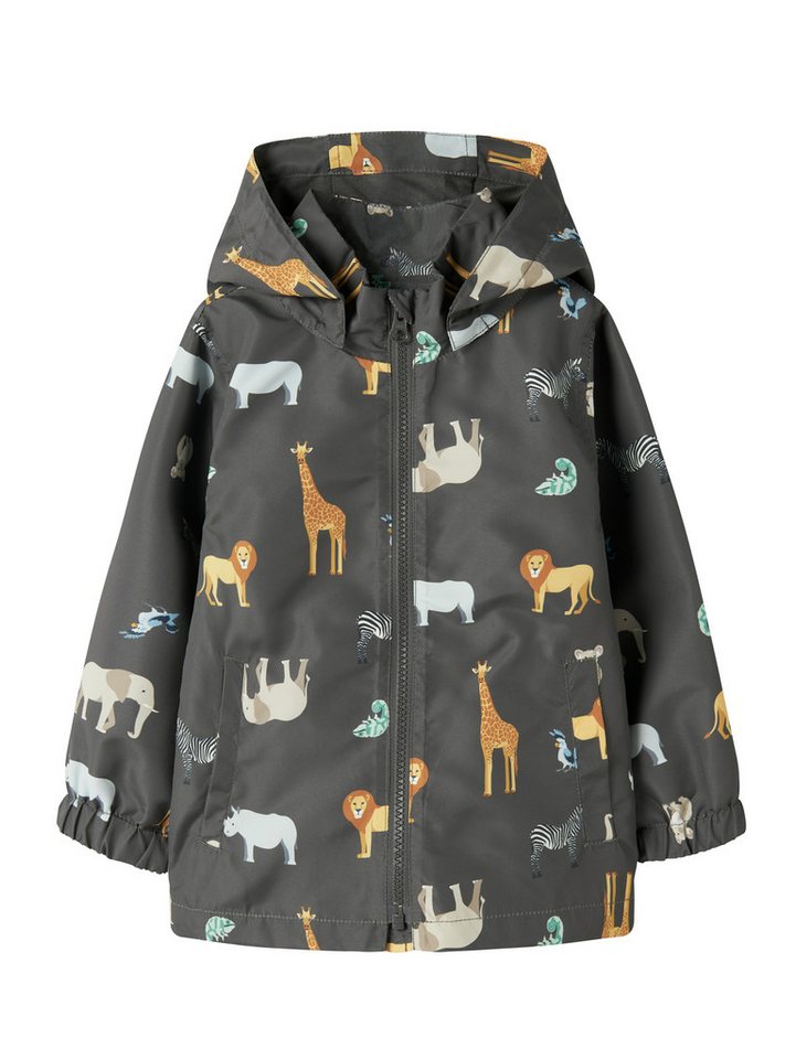 Name It Outdoorjacke NMMMAX JACKET LI AOP NOOS reflektierende Details, wasserabweisend