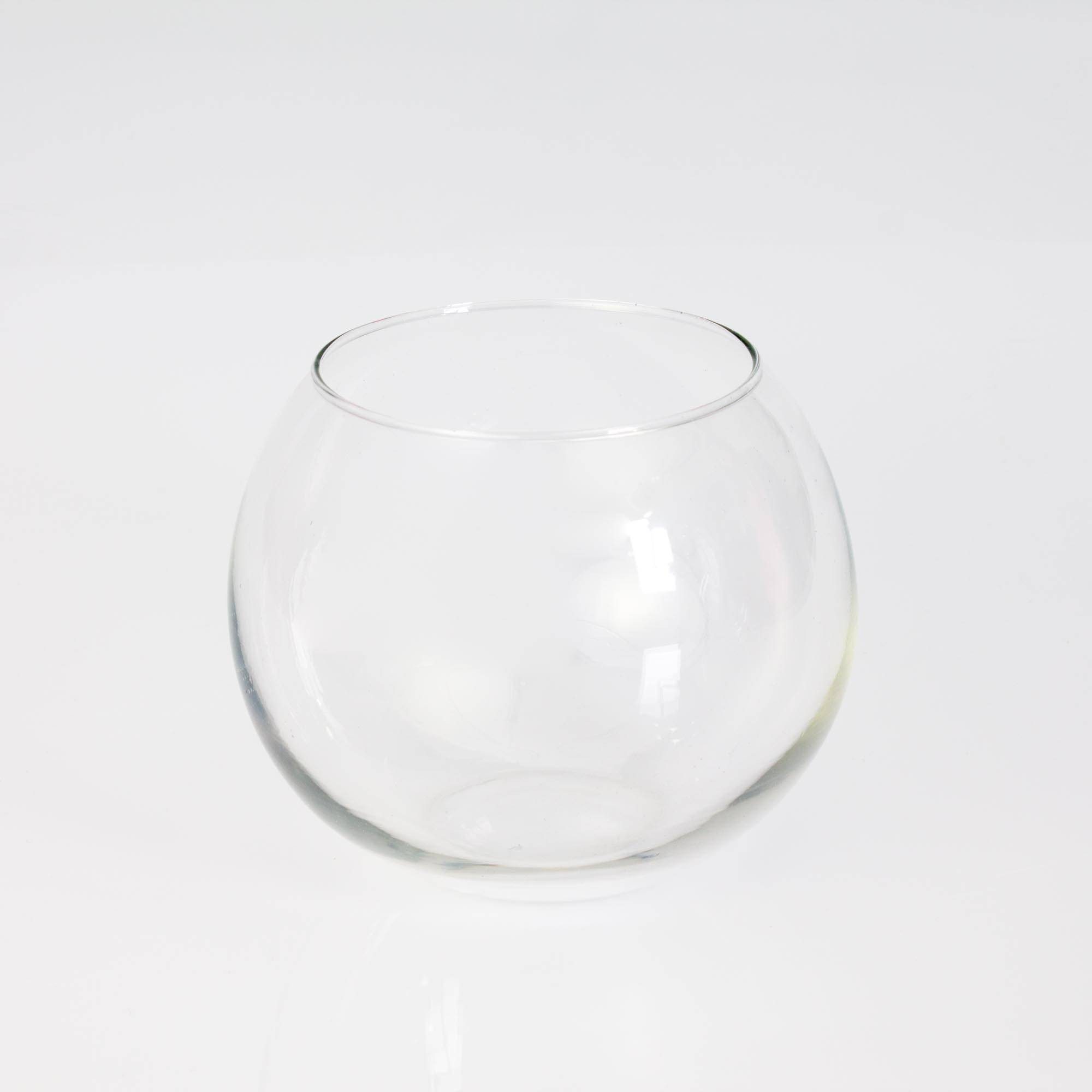 INNA-Glas Kerzenhalter Kugelvase - Dekoglas TOBI, klar, 12cm, Ø 14cm - Kerzen Glas