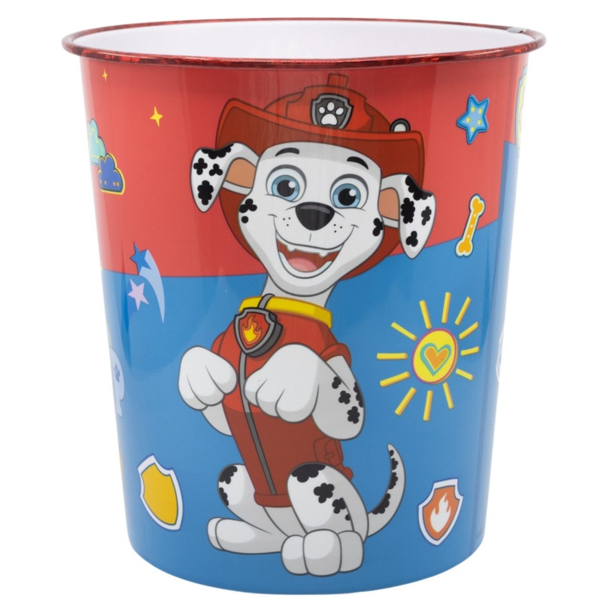 PAW PATROL Mülleimer Abfalleimer 10 Lt für Kinderzimmer mit fröhlichem Design