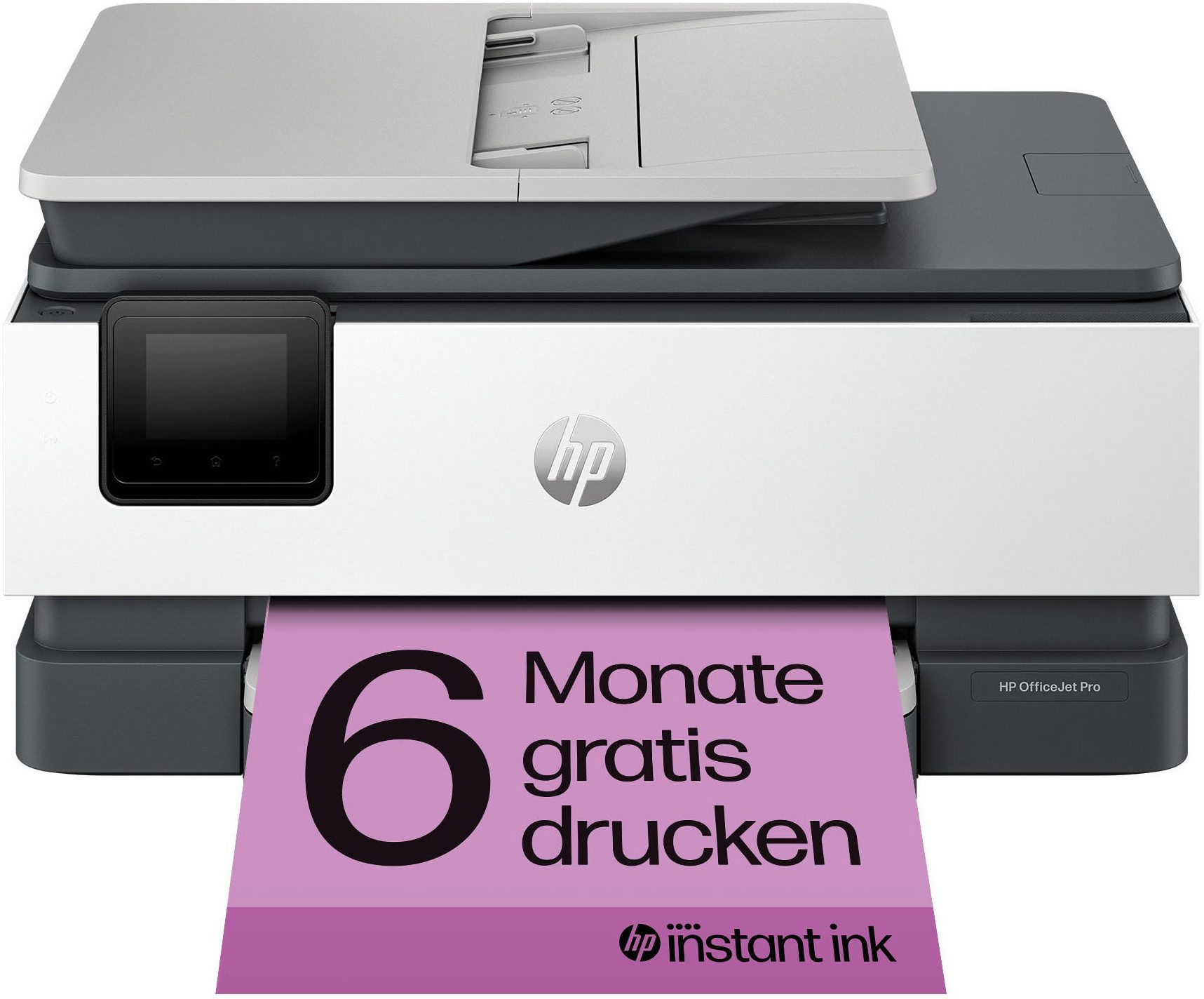 HP OfficeJet Pro 8122e Multifunktionsdrucker, (Bluetooth, LAN (Ethernet), WLAN (Wi-Fi), Wi-Fi Direct, 3 Monate gratis Drucken mit HP Instant Ink inklusive)