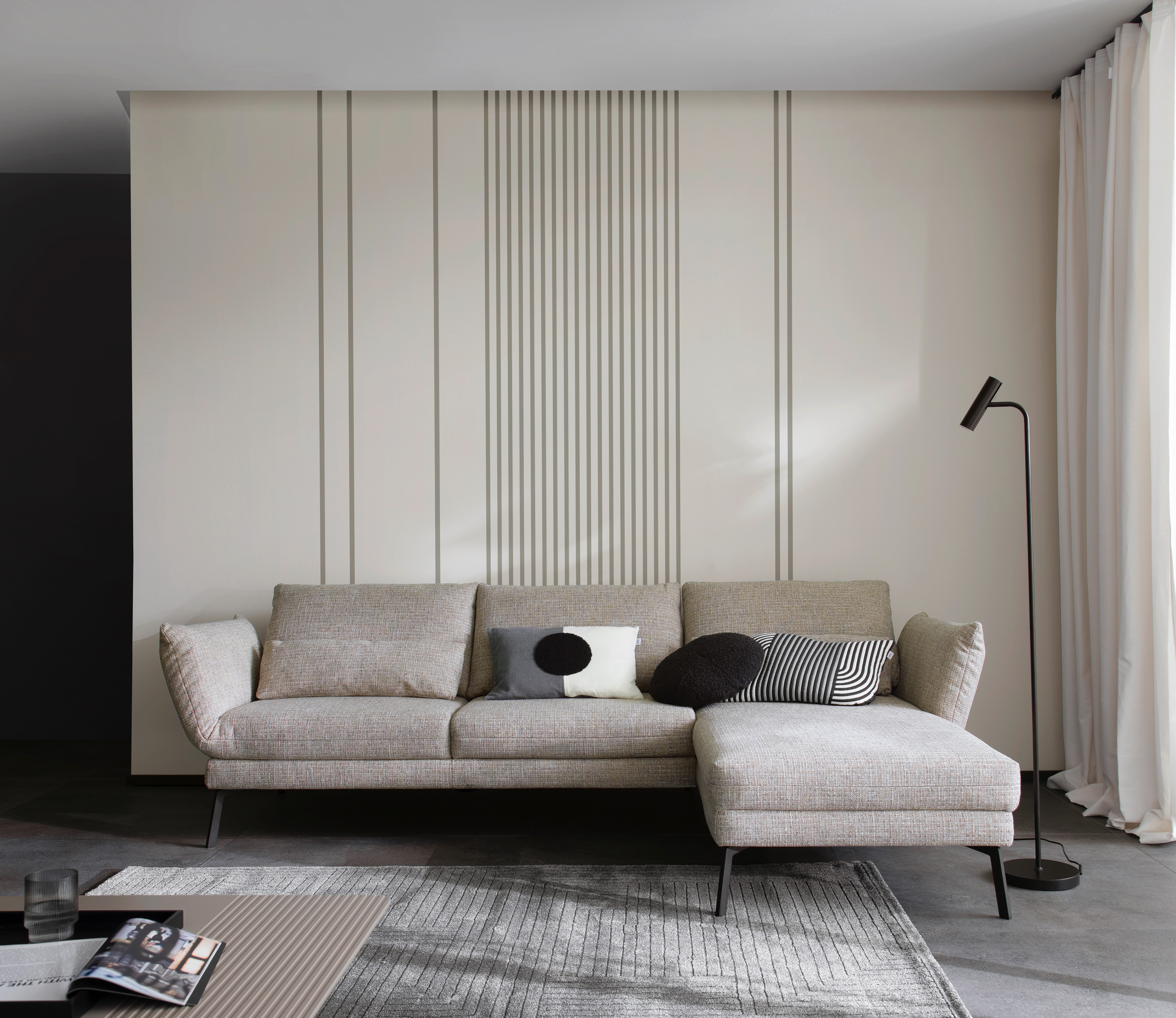 SCHÖNER WOHNEN-Kollektion Teppich Pure 6317-242, rechteckig, Höhe: 22 mm, Kurzflor, Hoch Tief Struktur, Wohnzimmer, Schöner Wohnen Kollektion