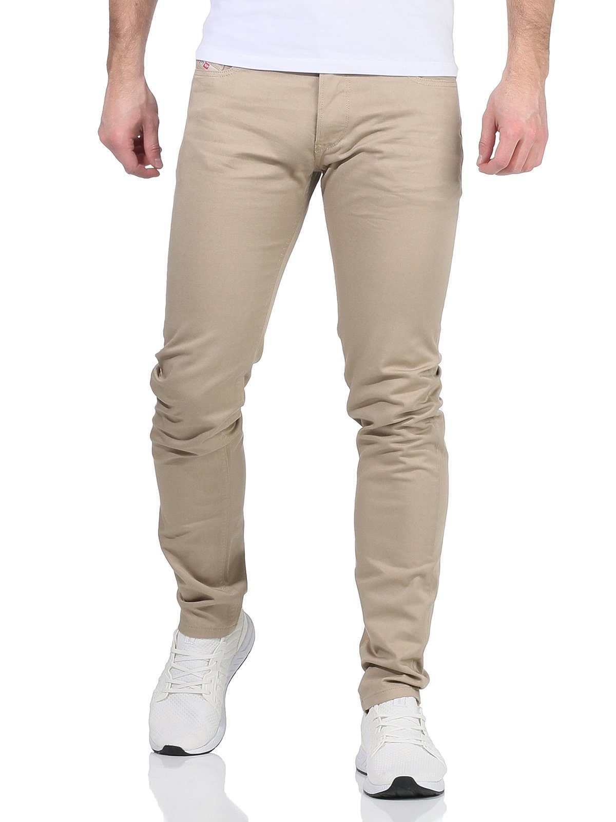 Diesel Skinny-fit-Jeans Diesel R-TROXER-A Hose, inch 32 5-Pocket-Style, Sommer, Herren Länge: Beige Einheitsgröße Skinny-fit-Jeans