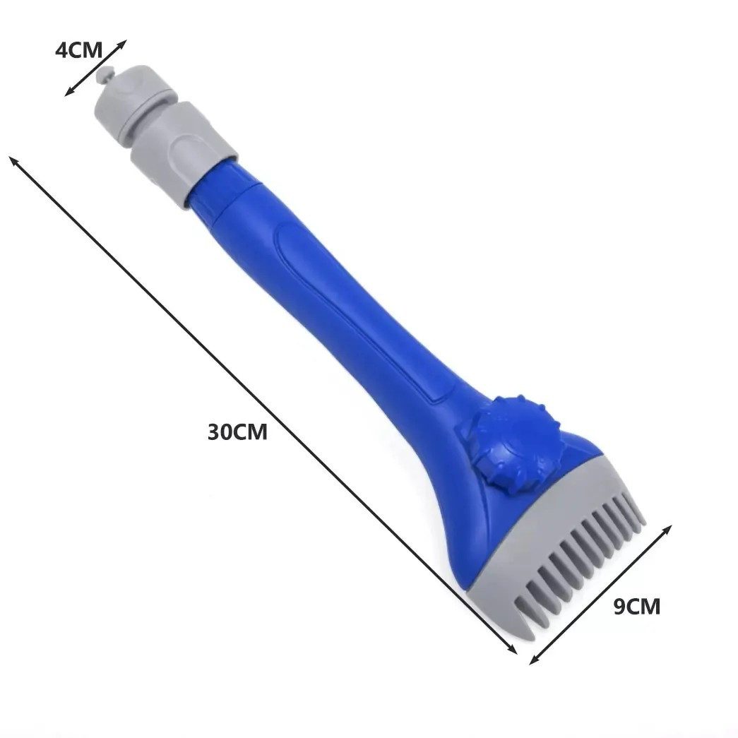 BESTWAY Bürste Filterreiniger Poolbürste Kartuschenreiniger, (Spar-Set, 1-tlg., 30 x 9 cm gründlich), Kammkopf, Schlauchanschluss, Wasserregler
