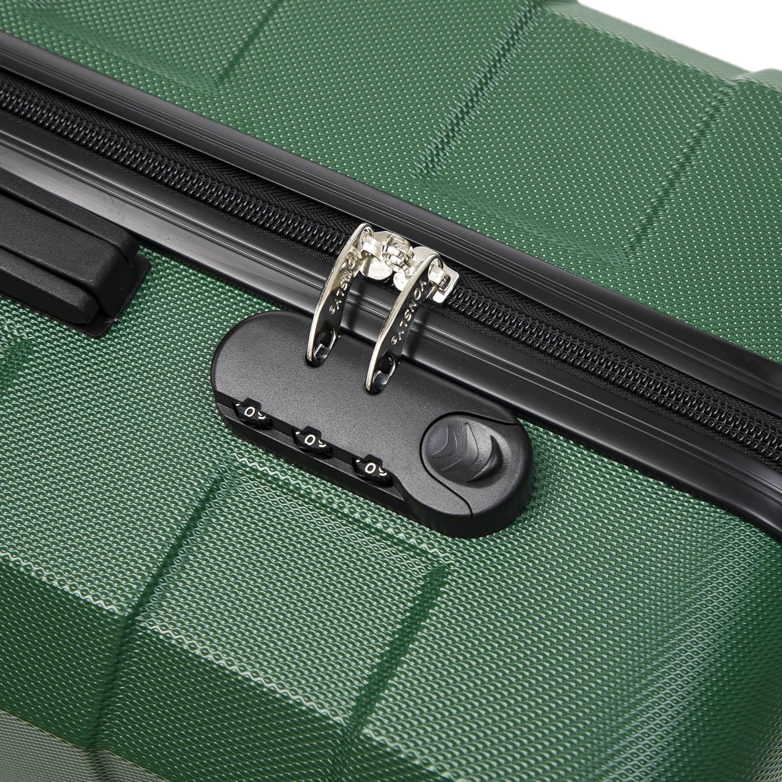 YONSLY Handgepäckkoffer Reisekoffer Trolley Handgepäck Hartschale, 4 Rollen, Zahlenschloss, ABS-Hartschale, 360°-Rollen, weicher Gummigriff – Bild 5 von 5
