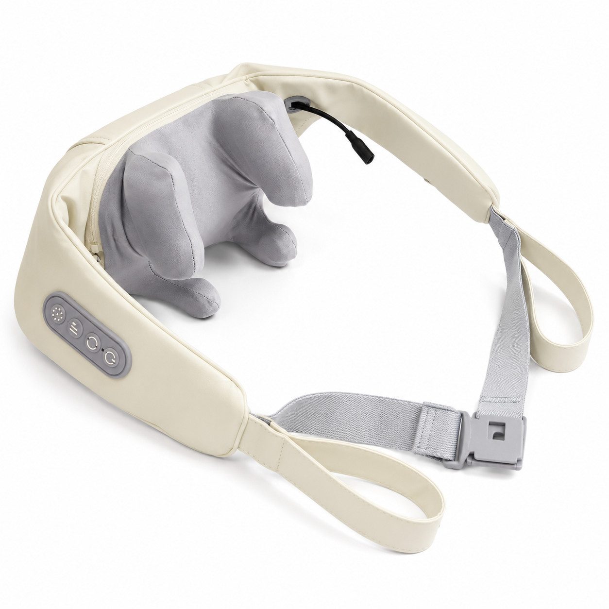 Lisabonde Nacken-Massagegerät Nacken- & Schultermassagegerät Akku, mit Wärme & Brushless Motor Leise, Packung, Bürstenloser Motor (Brushless), 5D-Massageköpfe, Hands-Free-Design